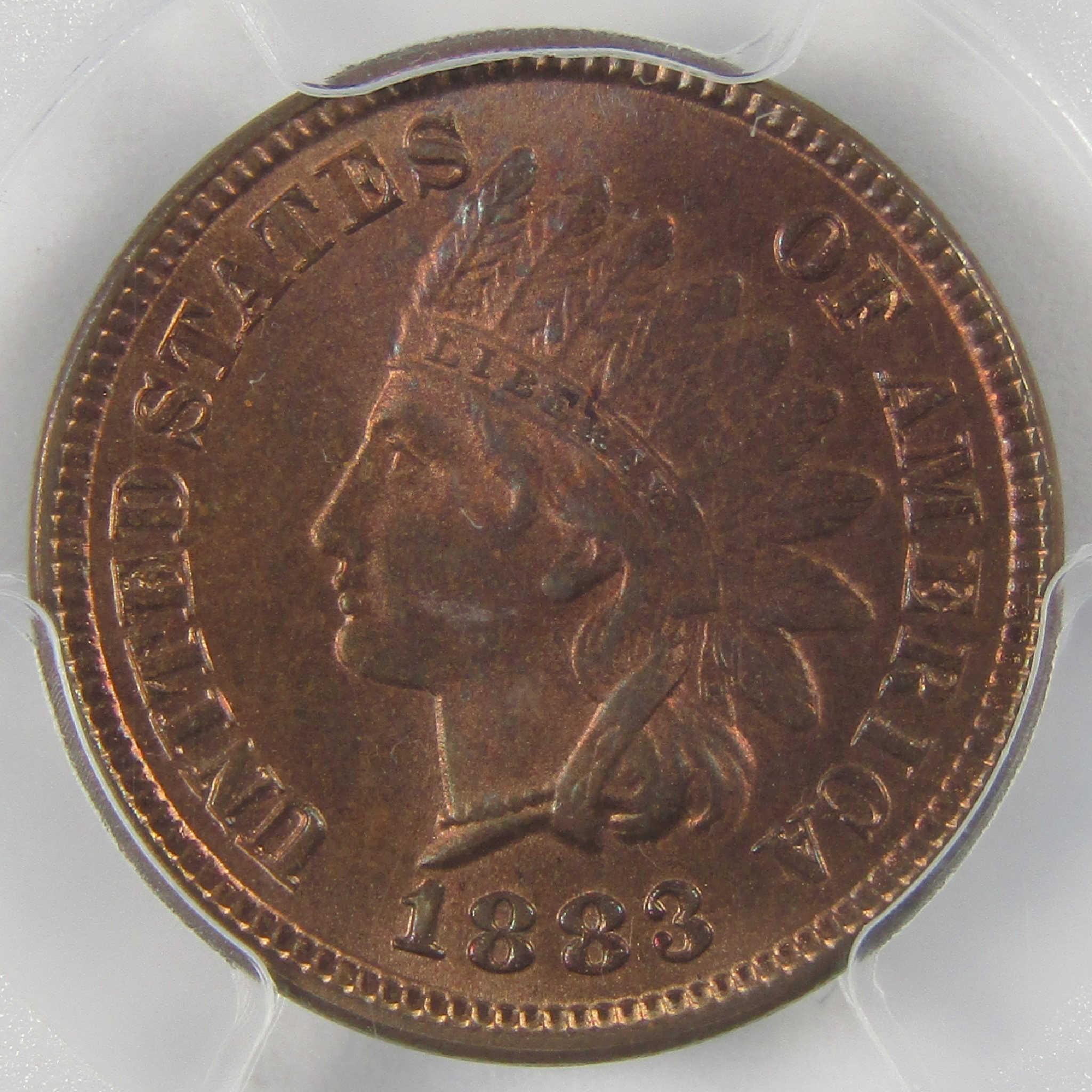 1883 Indian Head Cent MS 65 RB PCGS CAC Penny Uncirculated 1c Coin