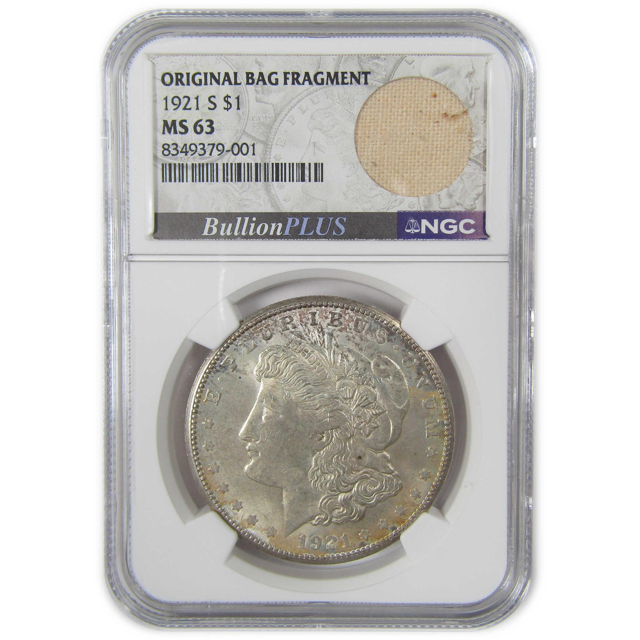 1921 S Morgan Dollar MS 63 NGC Silver Original Bag Fragment SKU:I23367 - Morgan coin - Morgan silver dollar - Morgan silver dollar for sale - Profile Coins & Collectibles