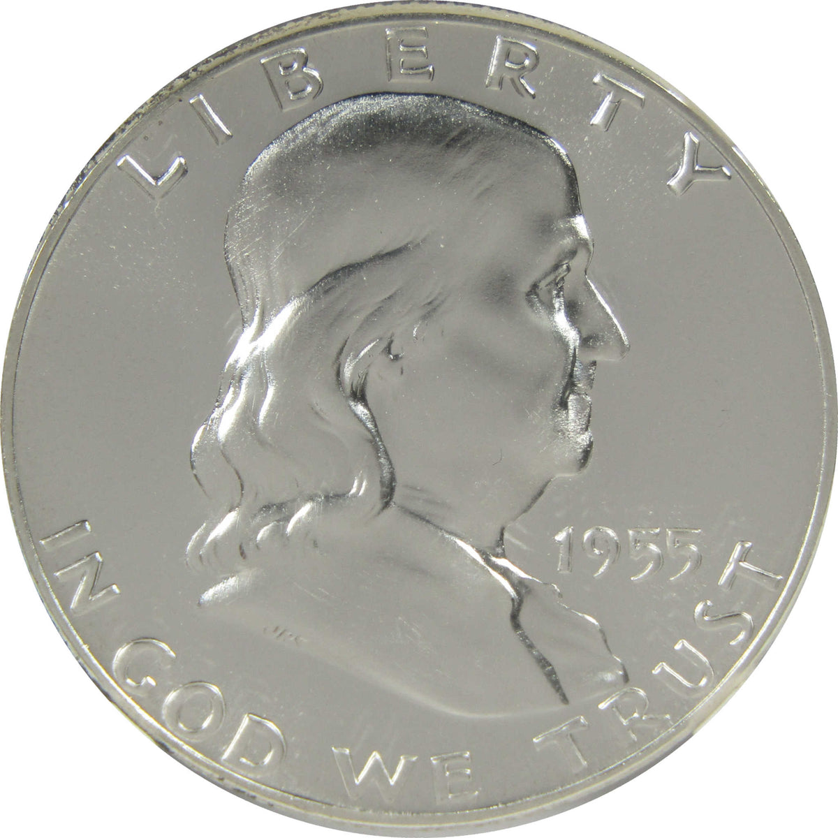 1955 Franklin Silver Half Dollar PF 68 NGC Proof 50c Coin SKU:I28806