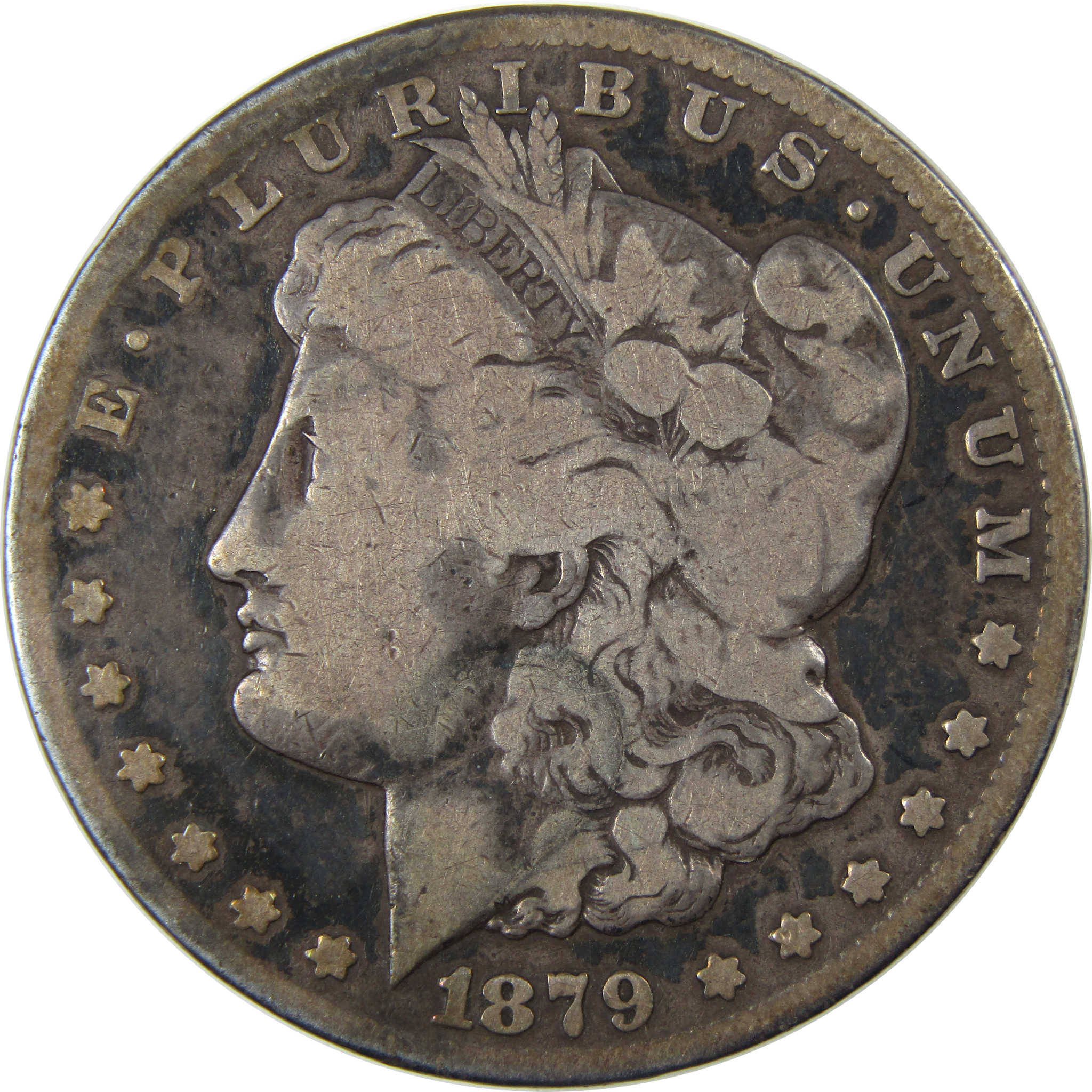 1879 CC Capped Die Morgan Dollar Very Good / Fine Silver SKU:I23907 - Morgan coin - Morgan silver dollar - Morgan silver dollar for sale - Profile Coins & Collectibles