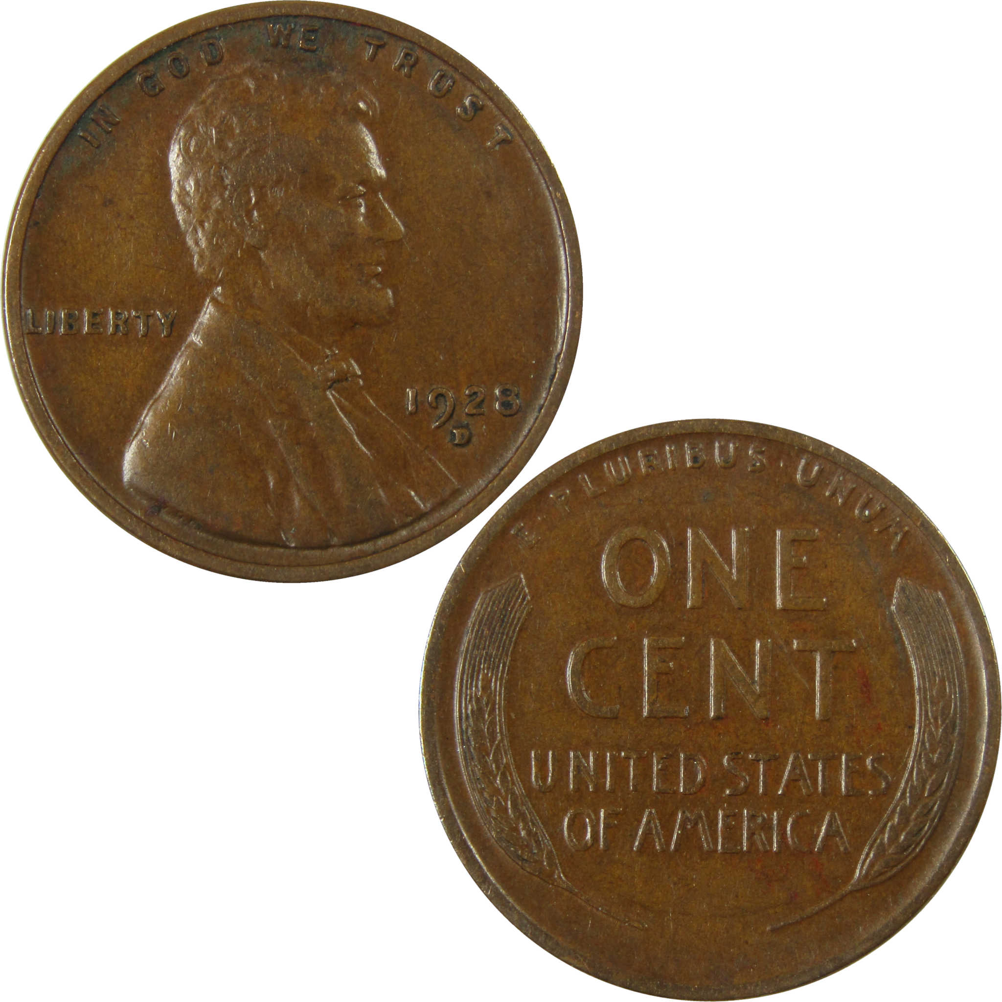 1928 D Lincoln Wheat Cent VF Very Fine Penny 1c Coin SKU:I27586