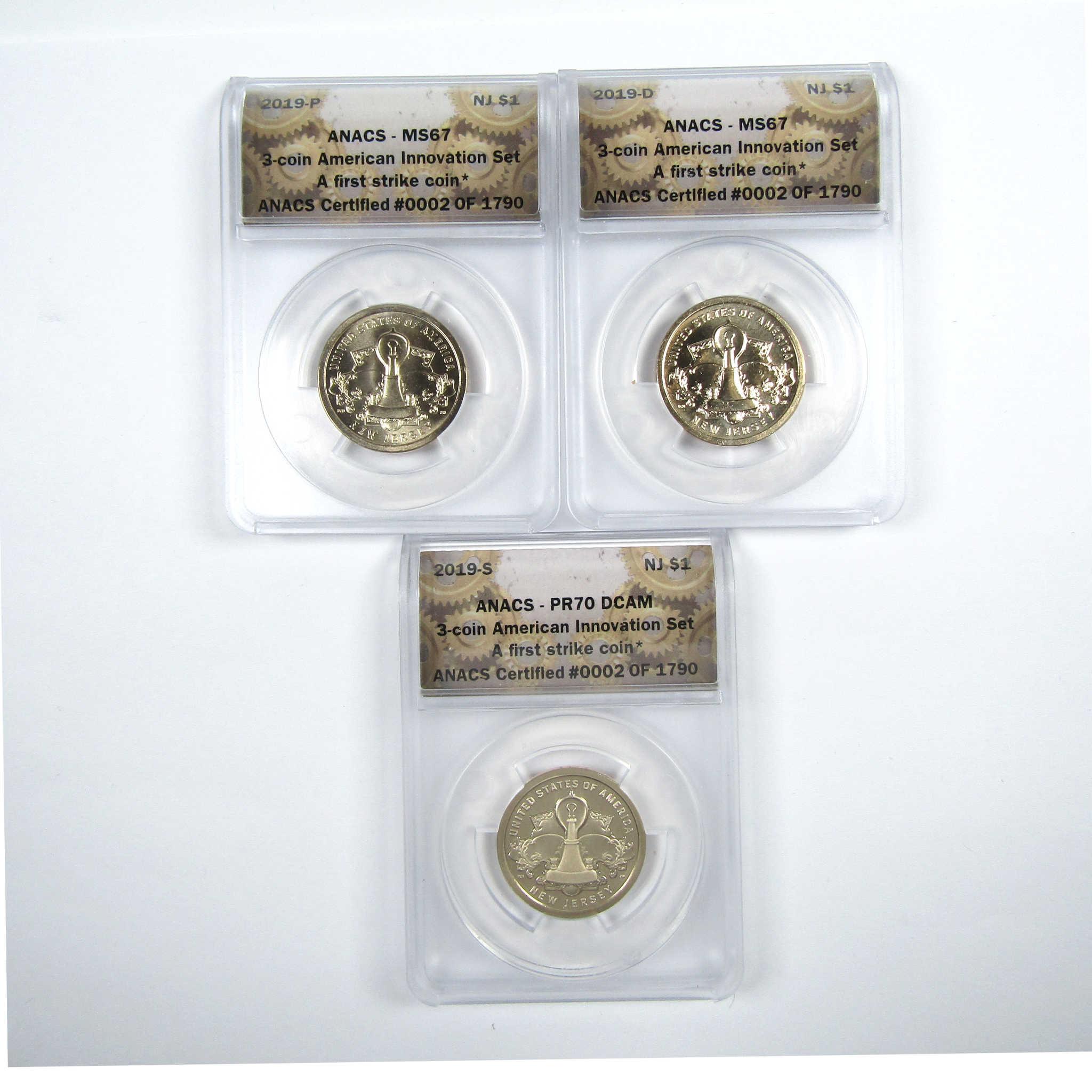 2019 PDS Light Bulb American Innovation Dollar Set ANACS SKU:CPC6118