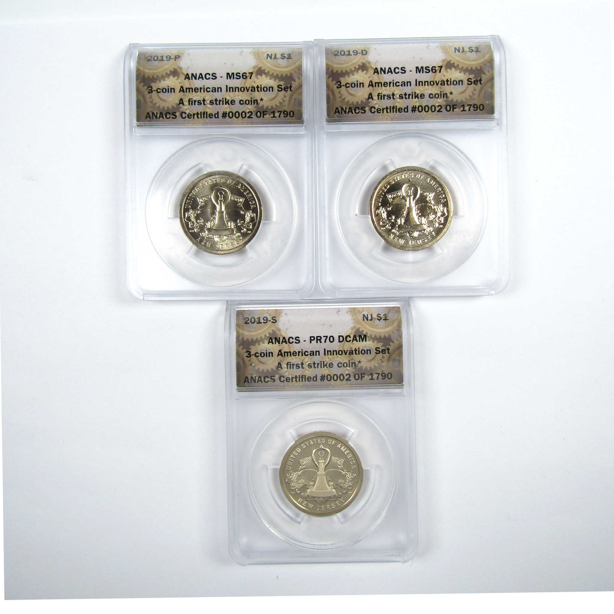 2019 PDS Light Bulb American Innovation Dollar Set ANACS SKU:CPC6118