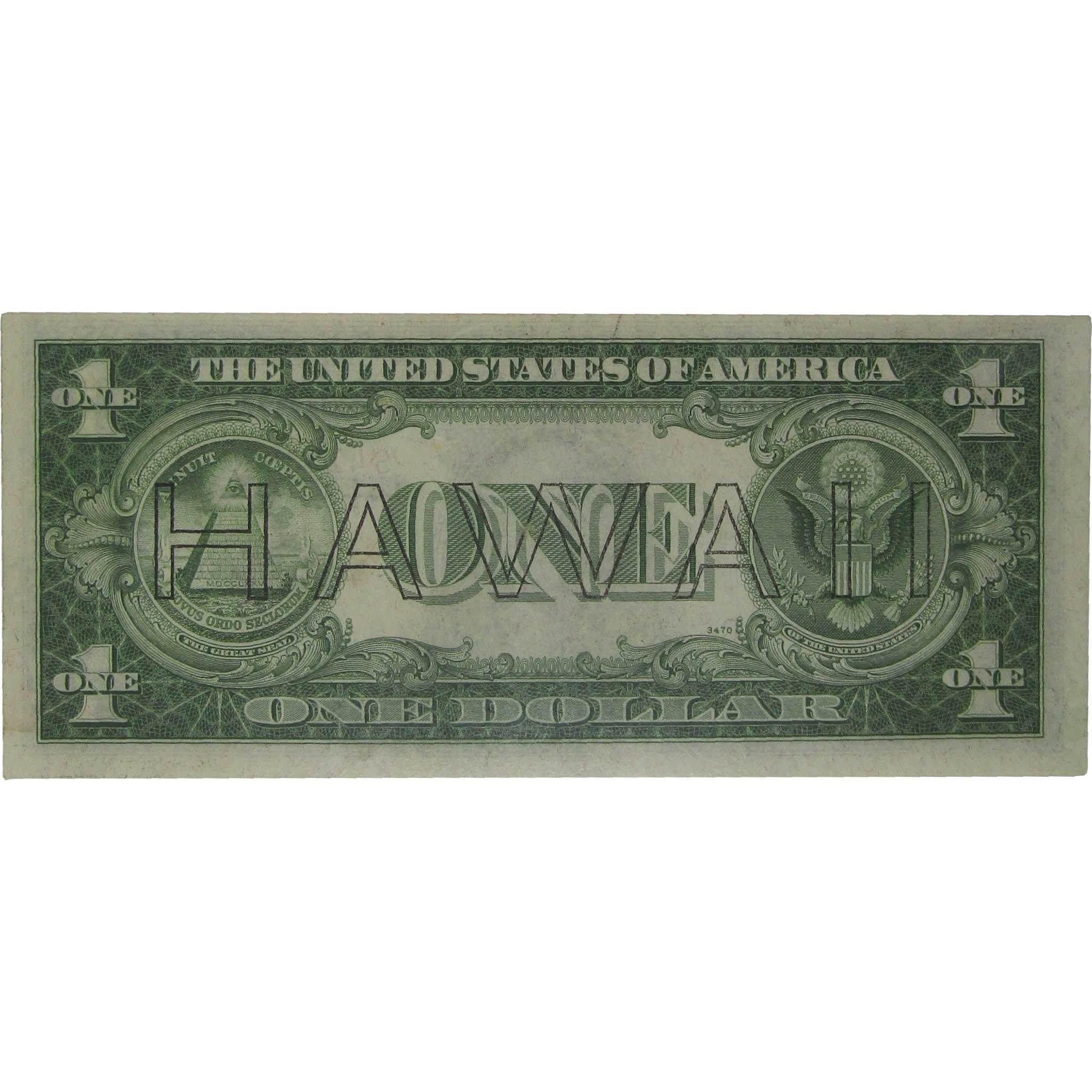 1935 A $1 Silver Certificate Hawaii WWII Fr 2300 Choice Unc 63 PCGS