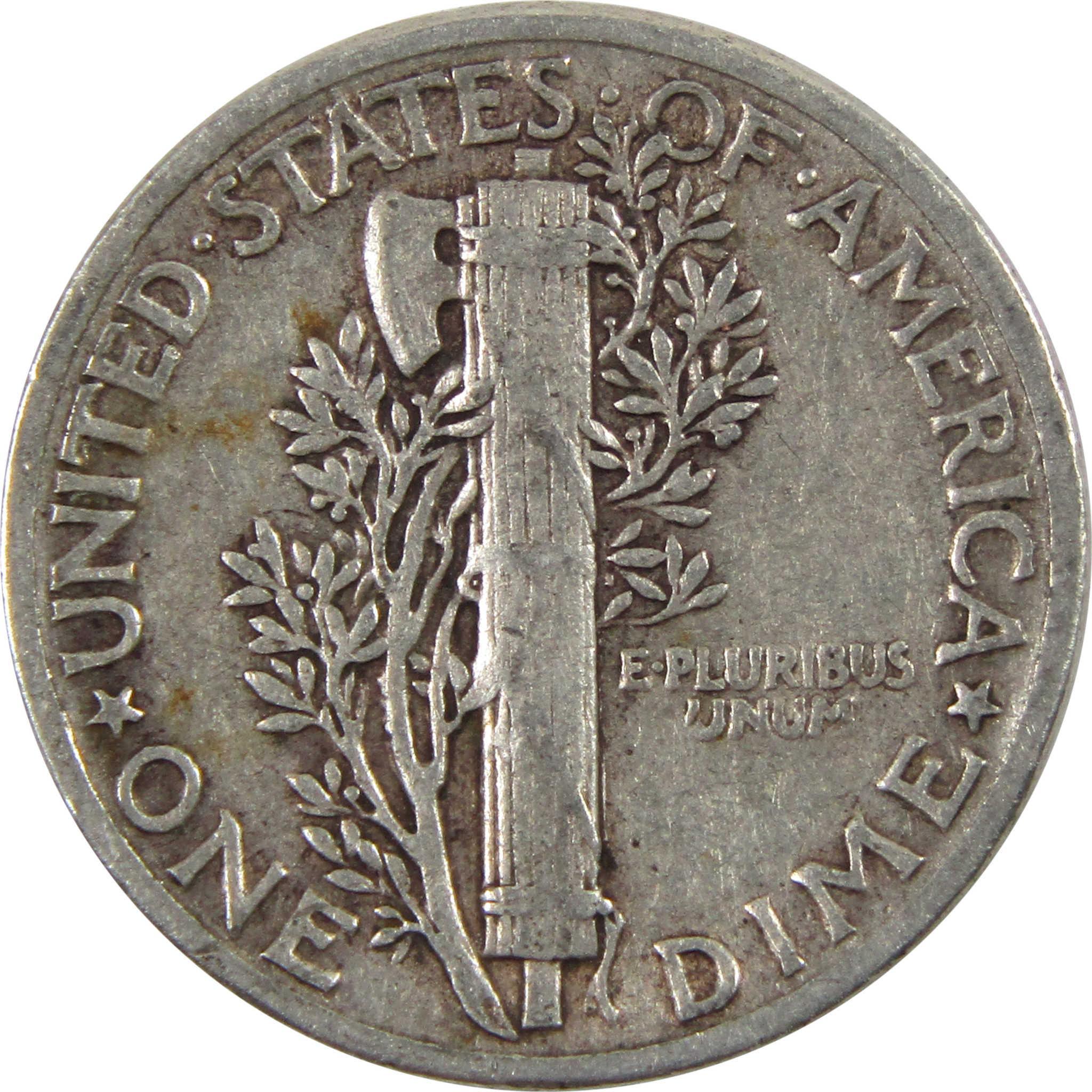 1945 Mercury Dime AG About Good 90% Silver 10c Coin