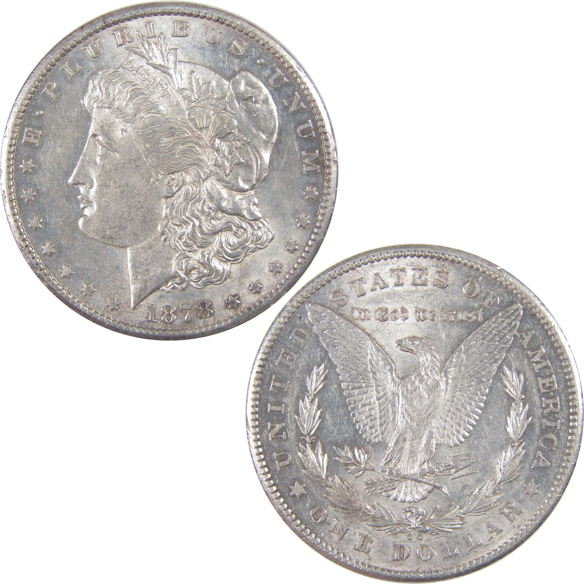 1878 CC Morgan Dollar AU About Uncirculated Details Silver SKU:I17143 - Morgan coin - Morgan silver dollar - Morgan silver dollar for sale - Profile Coins & Collectibles