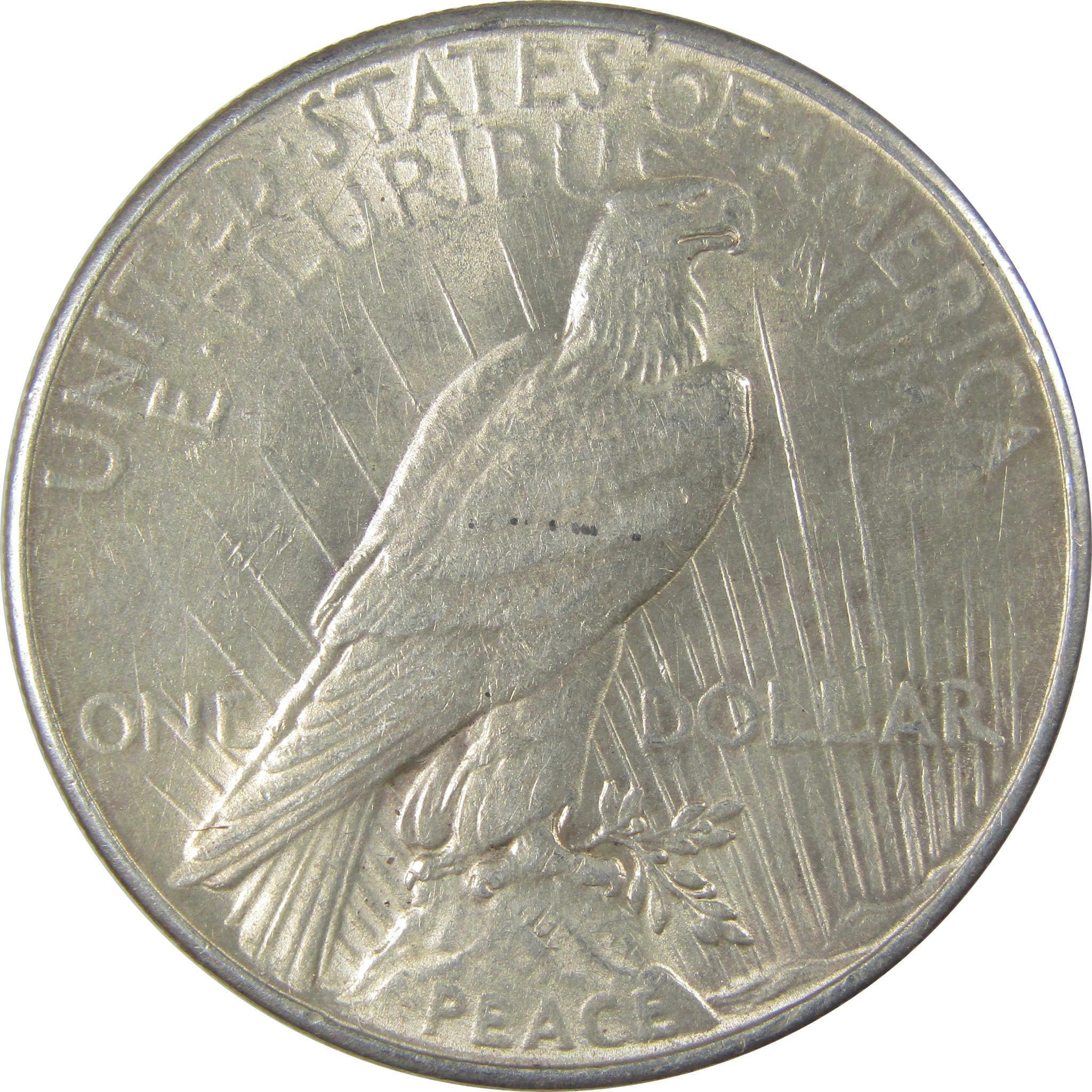 1935 Peace Silver Dollar AU About Uncirculated $1 Coin SKU:I24271