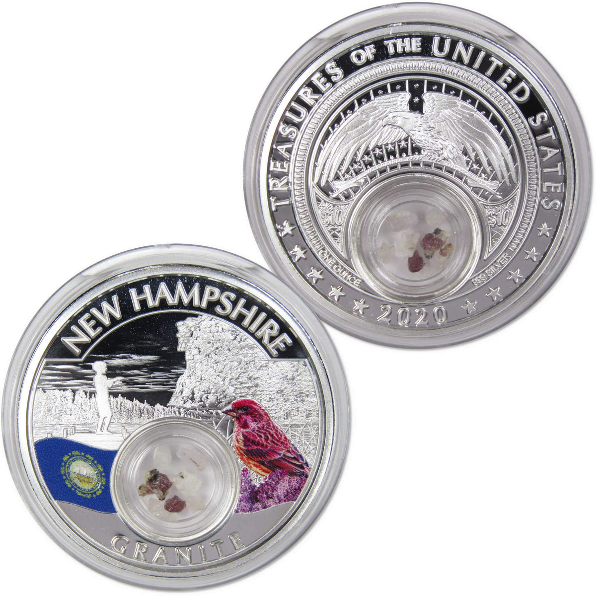 2020 $10 Native American Mesa Grande New Hampshire Granite 1 oz Silver