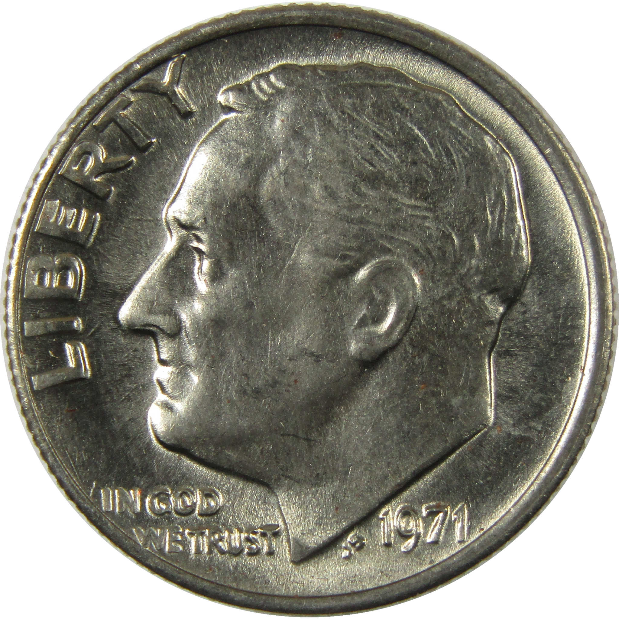 1971 Roosevelt Clad Dime Uncirculated Mint State 10c Coin Collectible