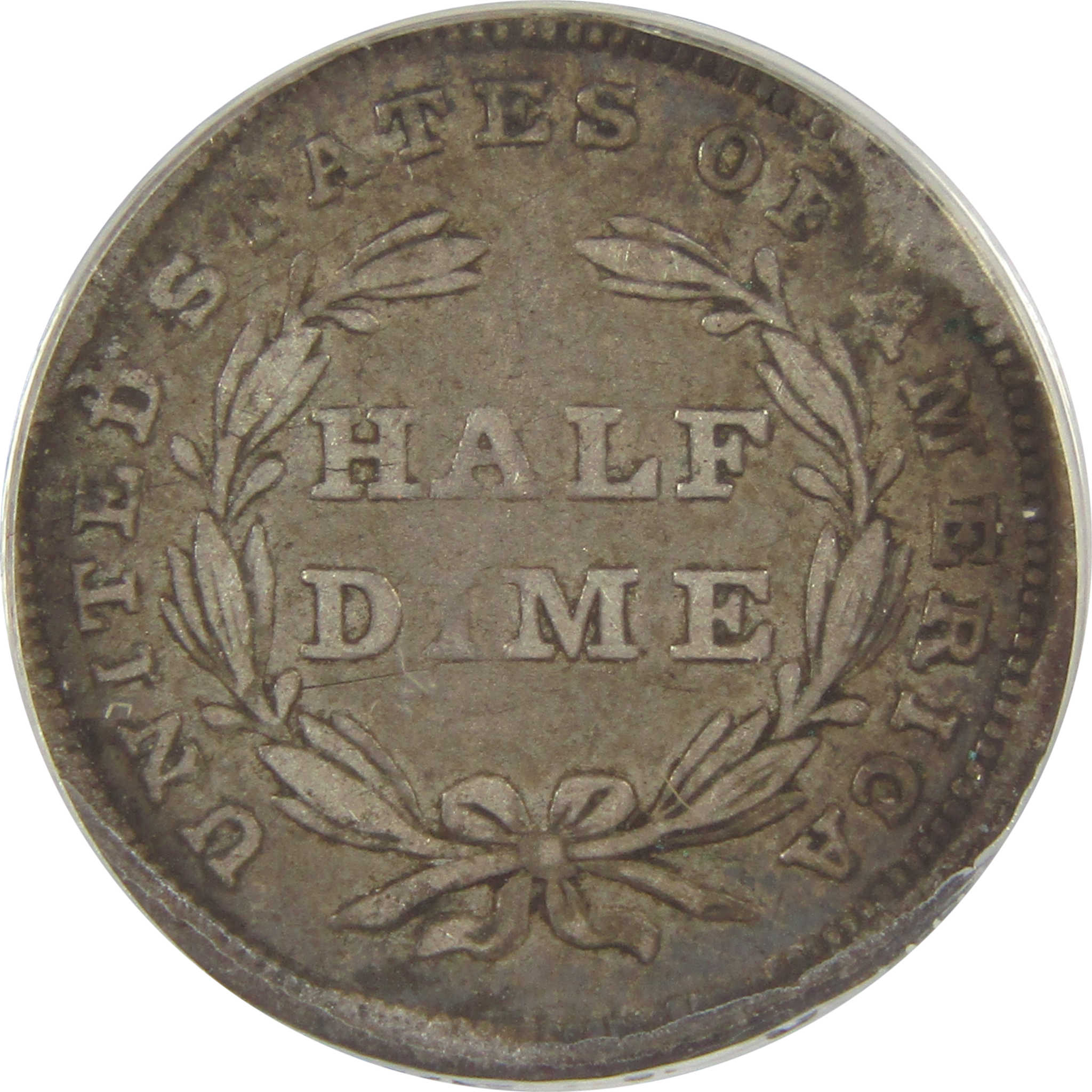 1837 Large Date Seated Liberty Half Dime VF20 Details ANACS SKU:I20110