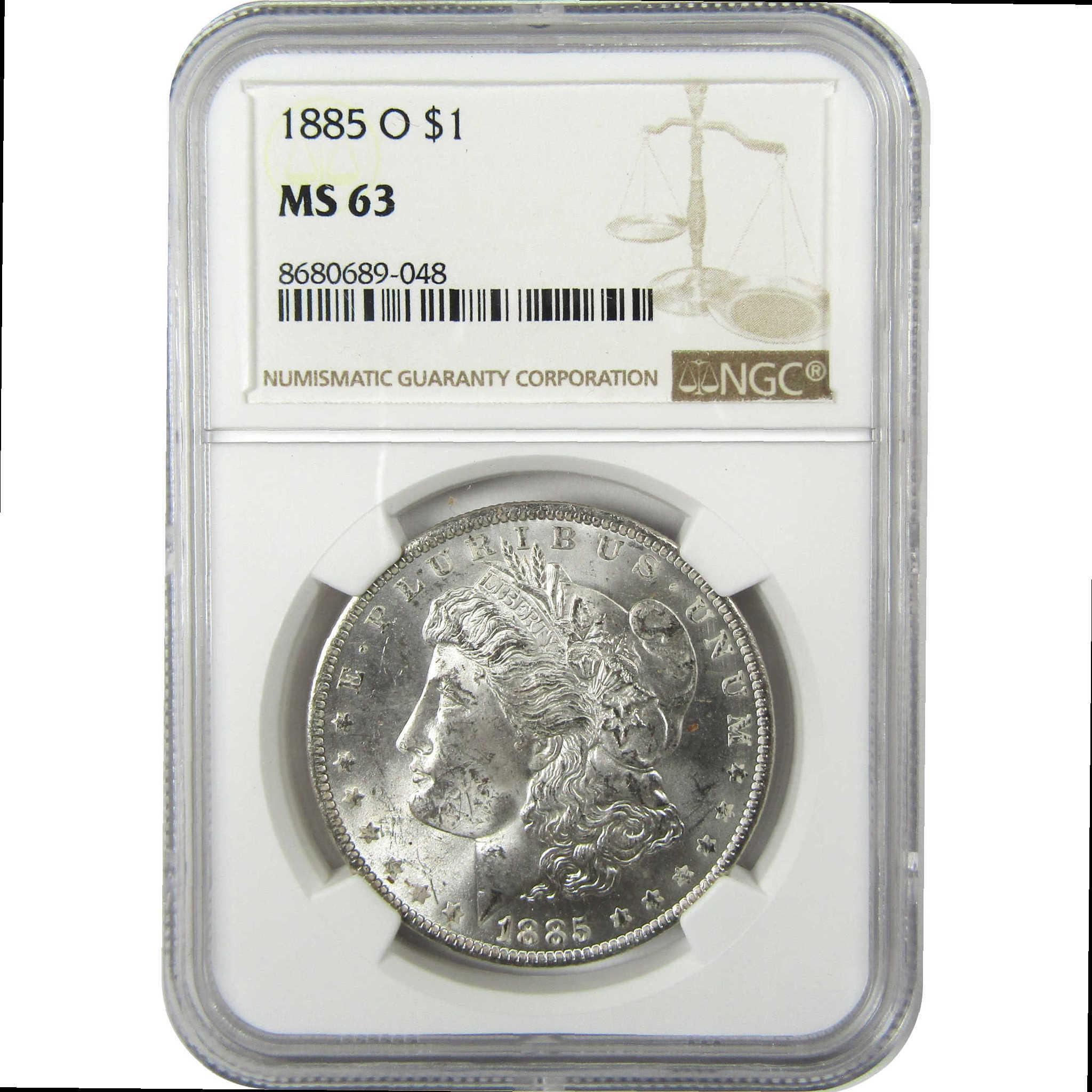 1885 O Morgan Silver Dollar MS 63 NGC Uncirculated $1 Coin SKU:I25921 - Morgan coin - Morgan silver dollar - Morgan silver dollar for sale - Profile Coins & Collectibles