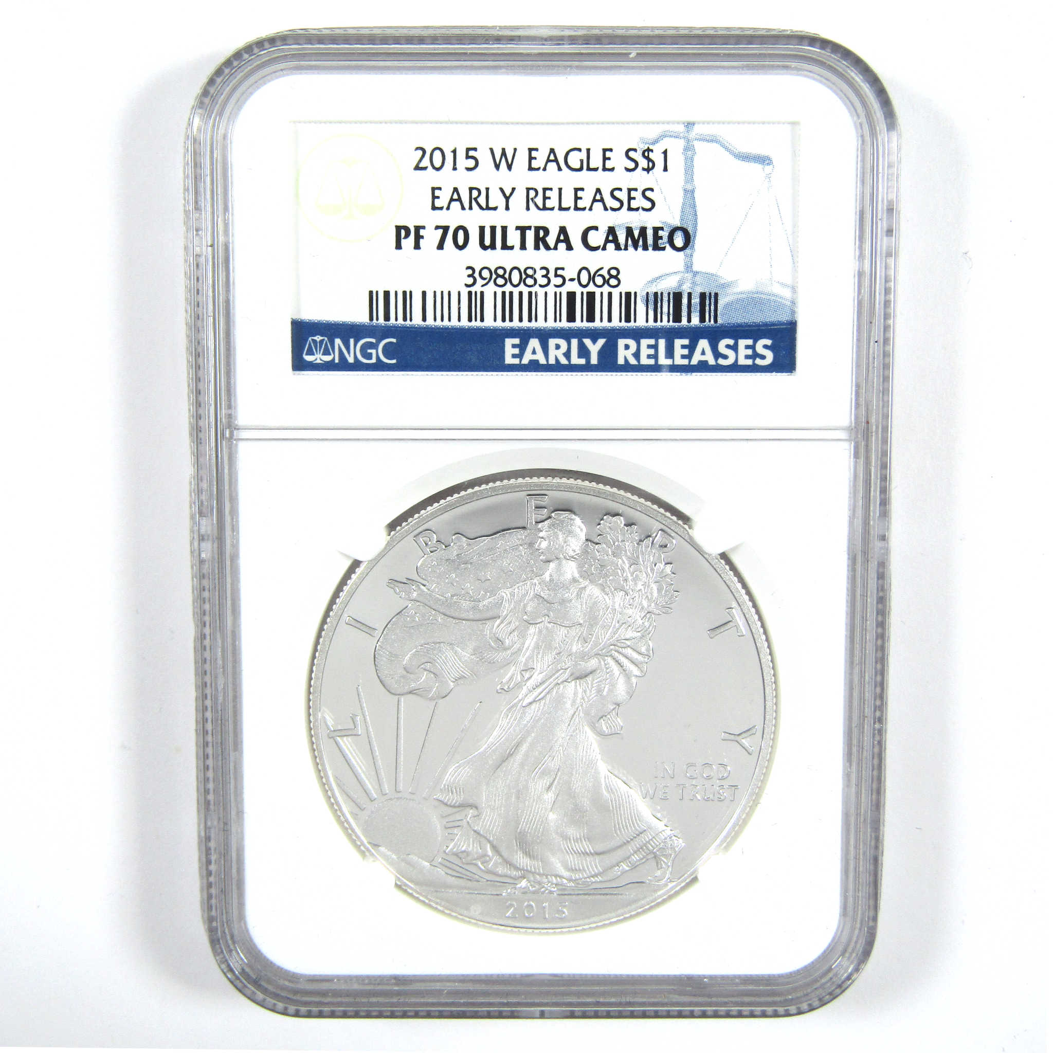 2015 W American Silver Eagle PF 70 UCAM NGC Early Releases SKU:CPC6873