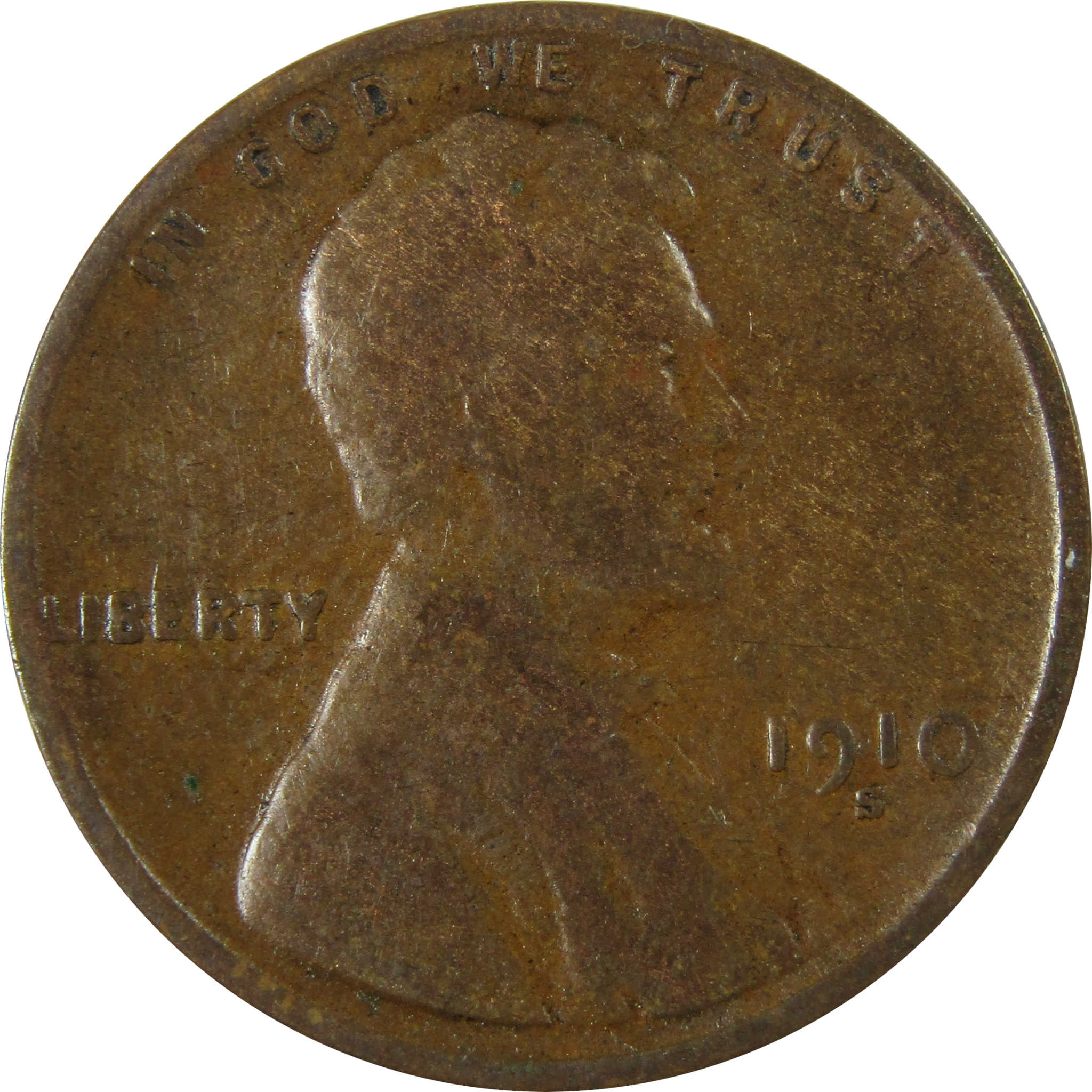 1910 S Lincoln Wheat Cent G Good Penny 1c Coin Collectible SKU:I26345
