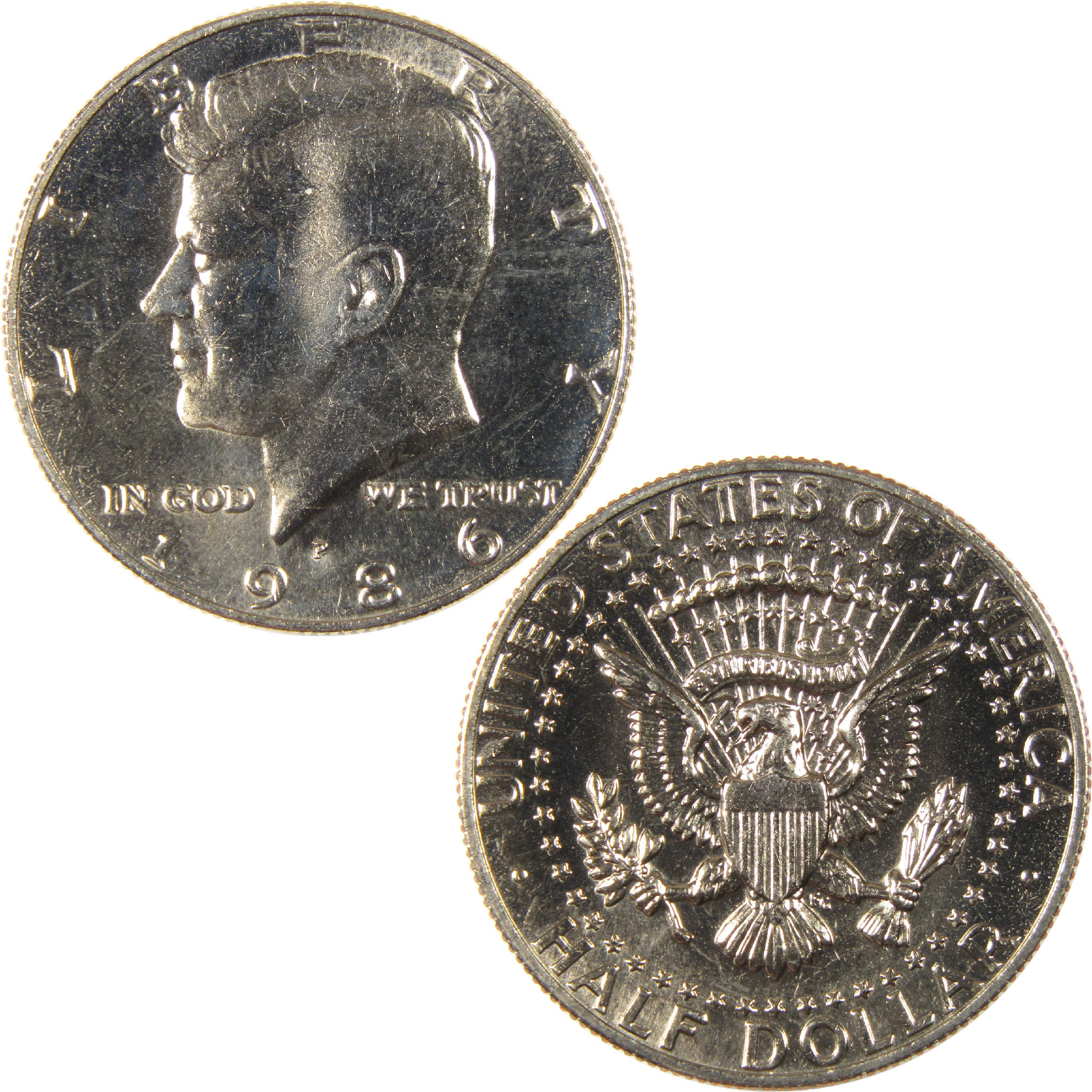 1986 P Kennedy Half Dollar Uncirculated Clad 50c Coin