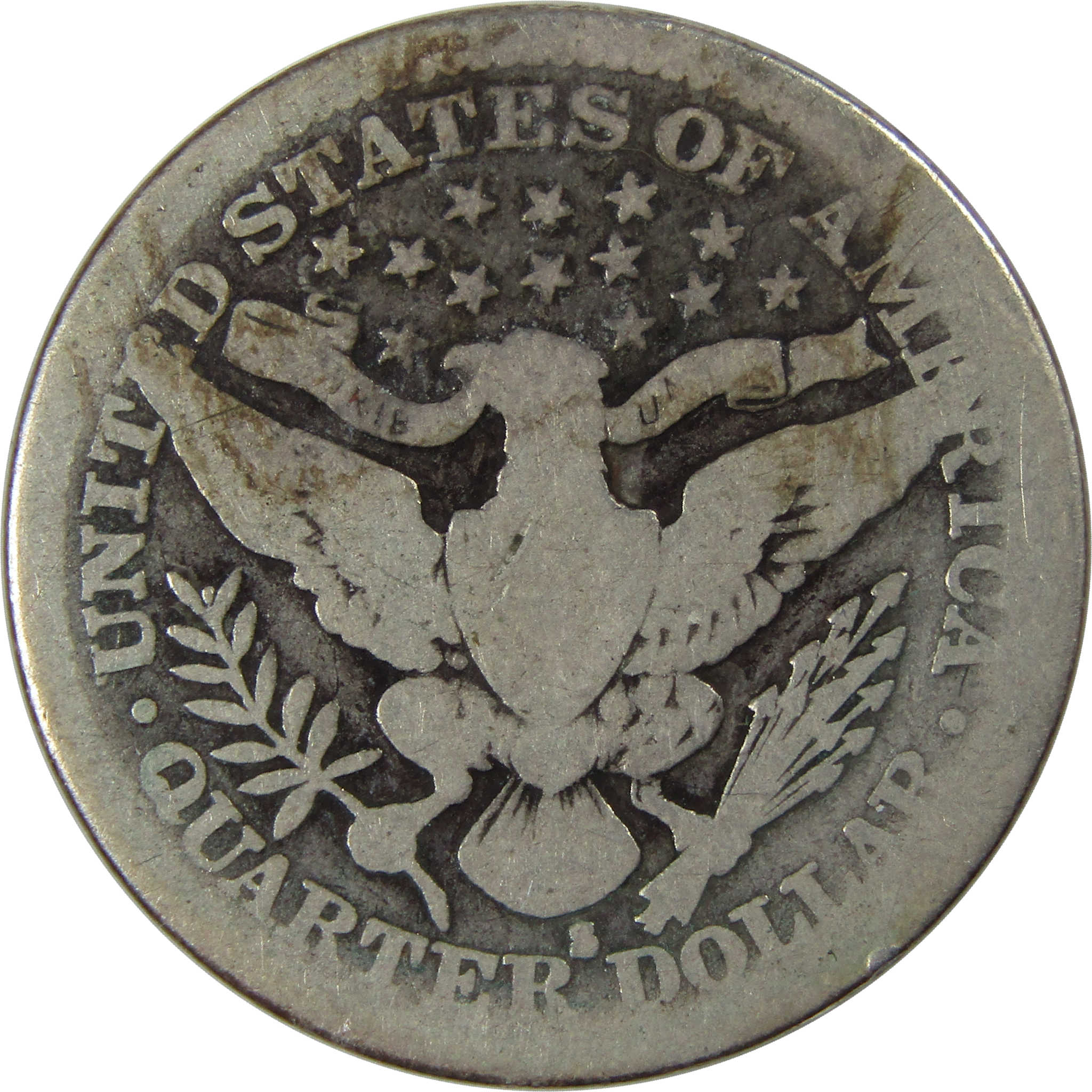 1914 S Barber Quarter AG About Good Silver 25c Coin SKU:I23458