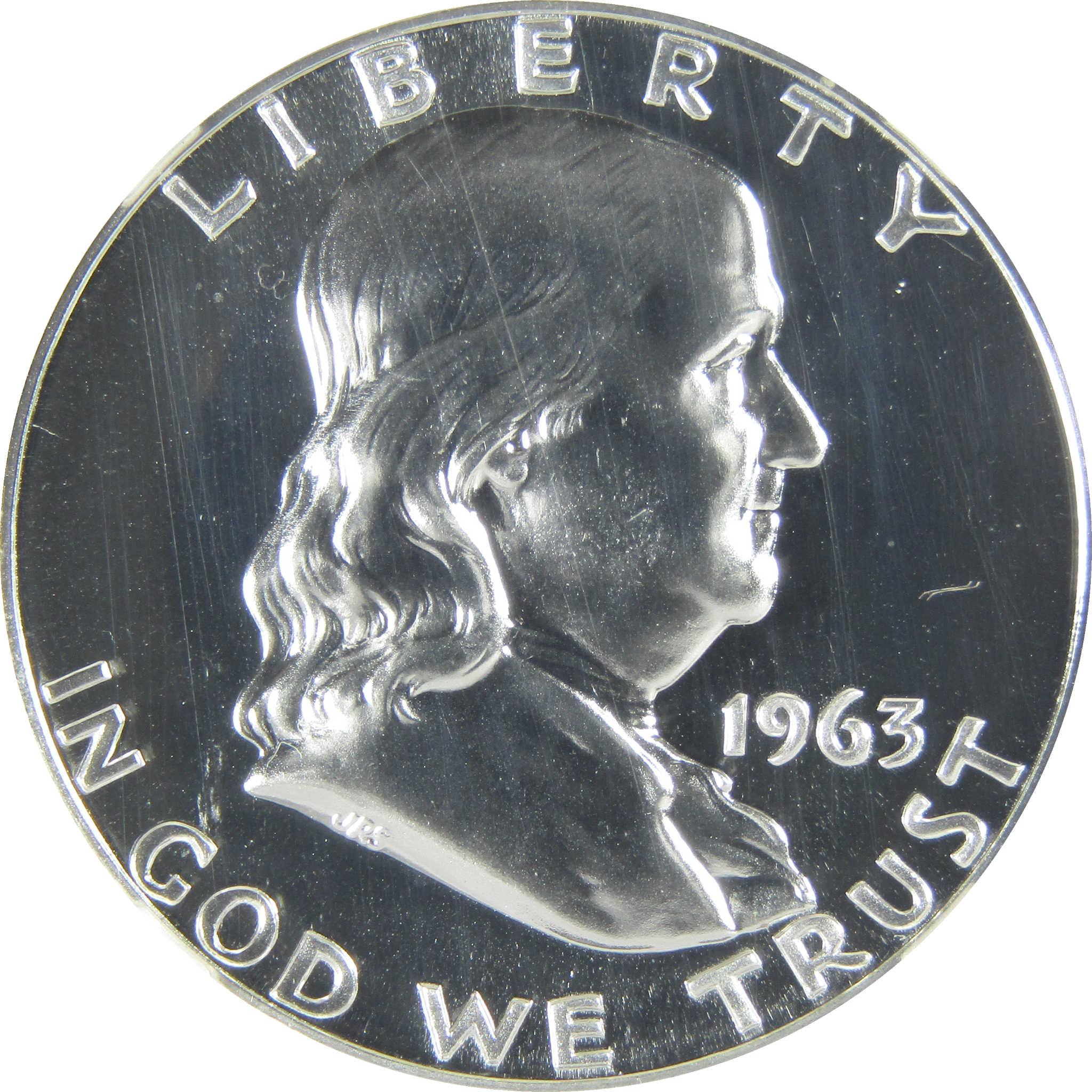 1963 Franklin Silver Half Dollar PF 69 NGC Proof 50c Coin SKU:I27420