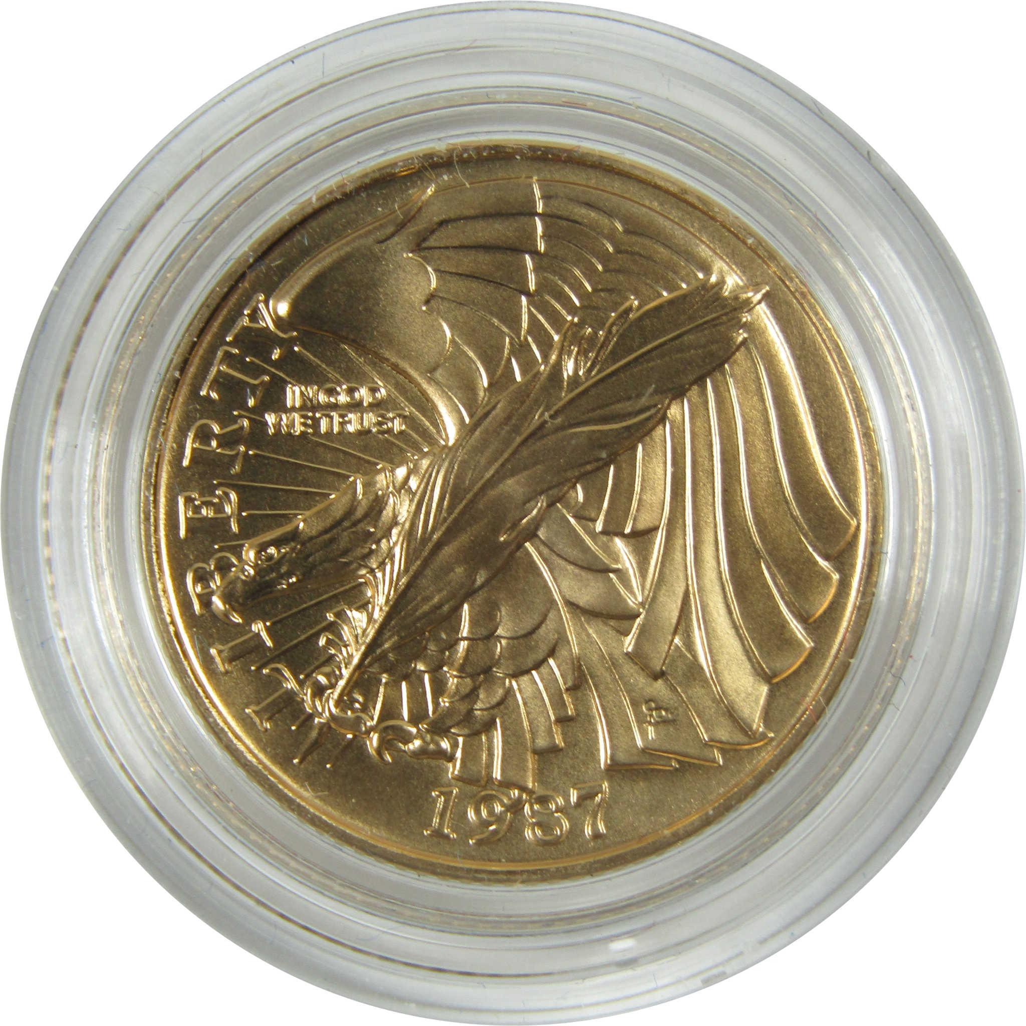 1987 W U.S. Constitution Bicentennial Commemorative Gold Uncirculated