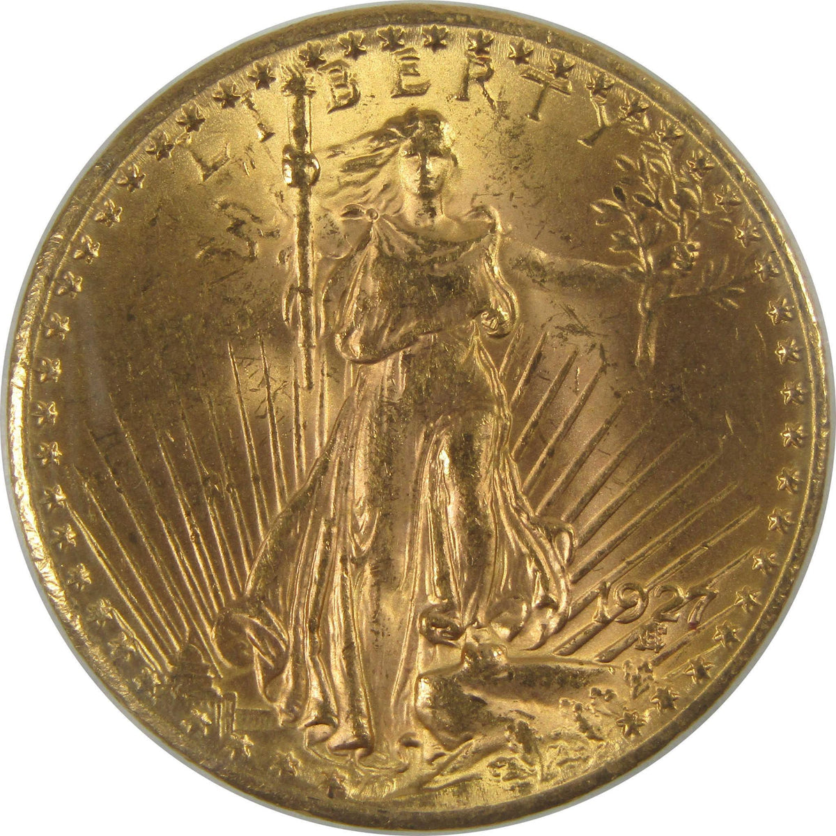 1927 $20 Saint-Gaudens Gold Double Eagle Uncirculated Mint State Coin
