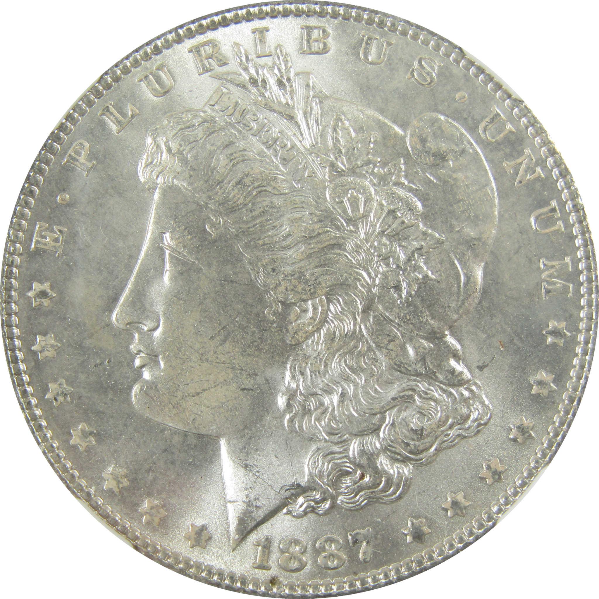 1887 Morgan Silver Dollar MS 64 NGC Uncirculated $1 Coin SKU:I27912 - Morgan coin - Morgan silver dollar - Morgan silver dollar for sale - Profile Coins & Collectibles