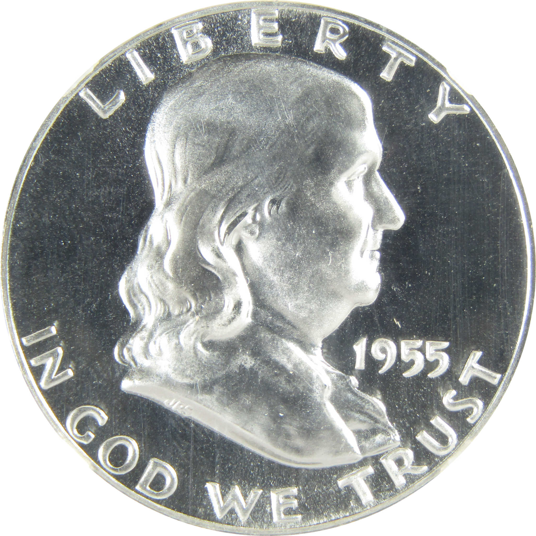 1955 Franklin Silver Half Dollar PF 68 NGC Proof 50c Coin SKU:I27416