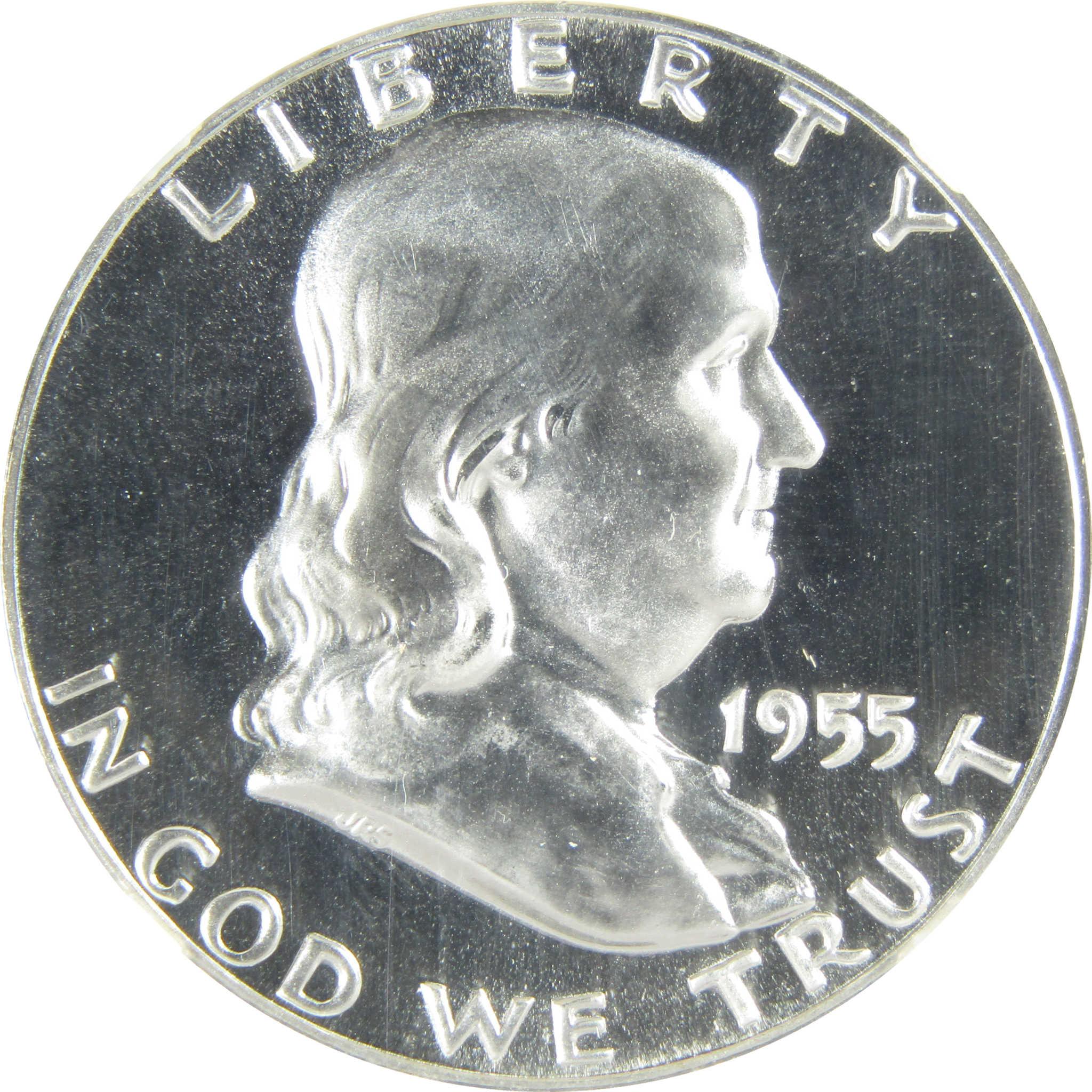 1955 Franklin Silver Half Dollar PF 68 NGC Proof 50c Coin SKU:I27416