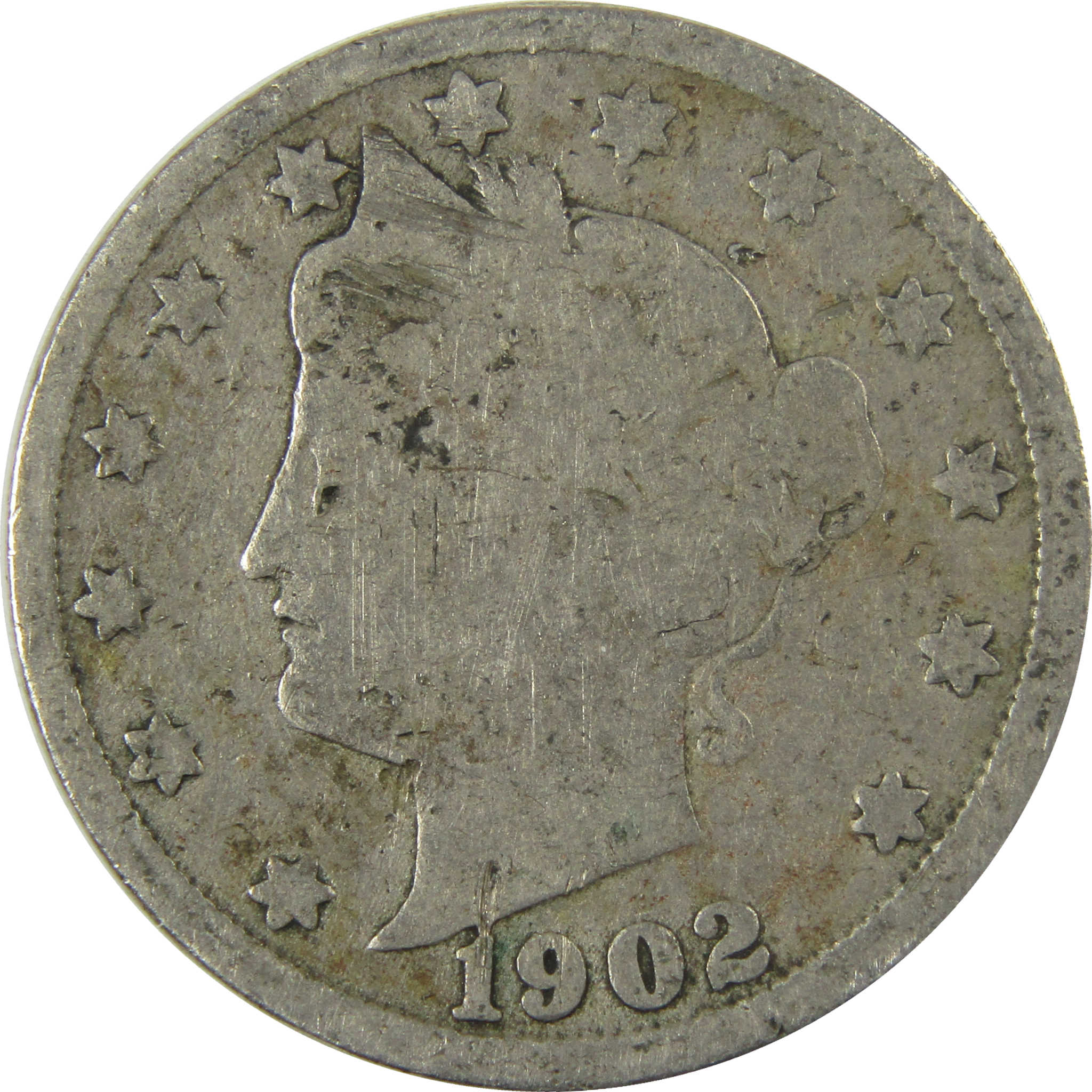 1902 Liberty Head V Nickel G Good 5c Coin SKU:I27215