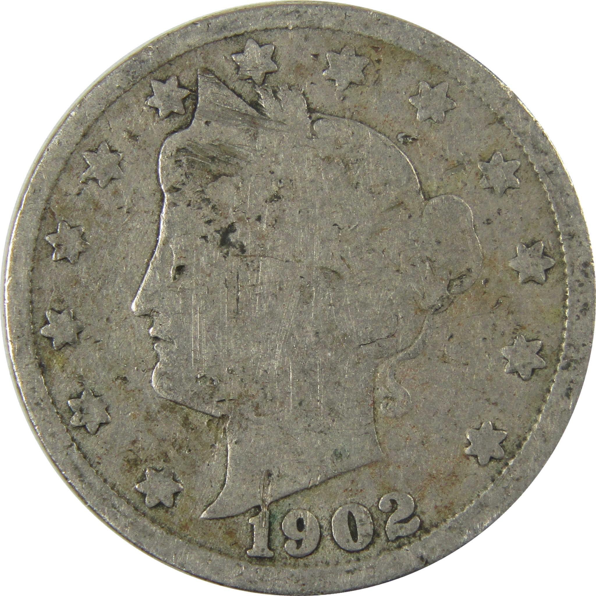 1902 Liberty Head V Nickel G Good 5c Coin SKU:I27215