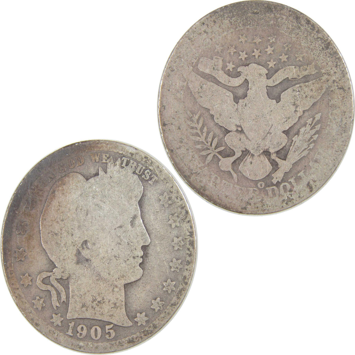 1905 O Barber Quarter AG About Good Silver 25c Coin SKU:I16755