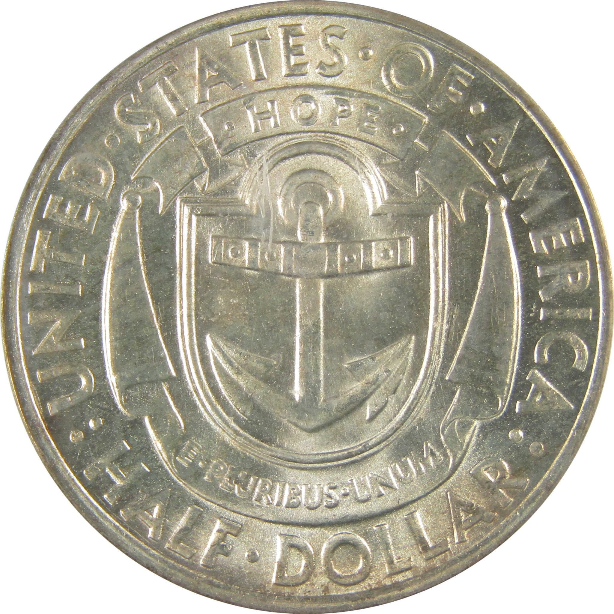 1936 D Providence Rhode Island Commemorative Silver 50c MS 64 PCGS