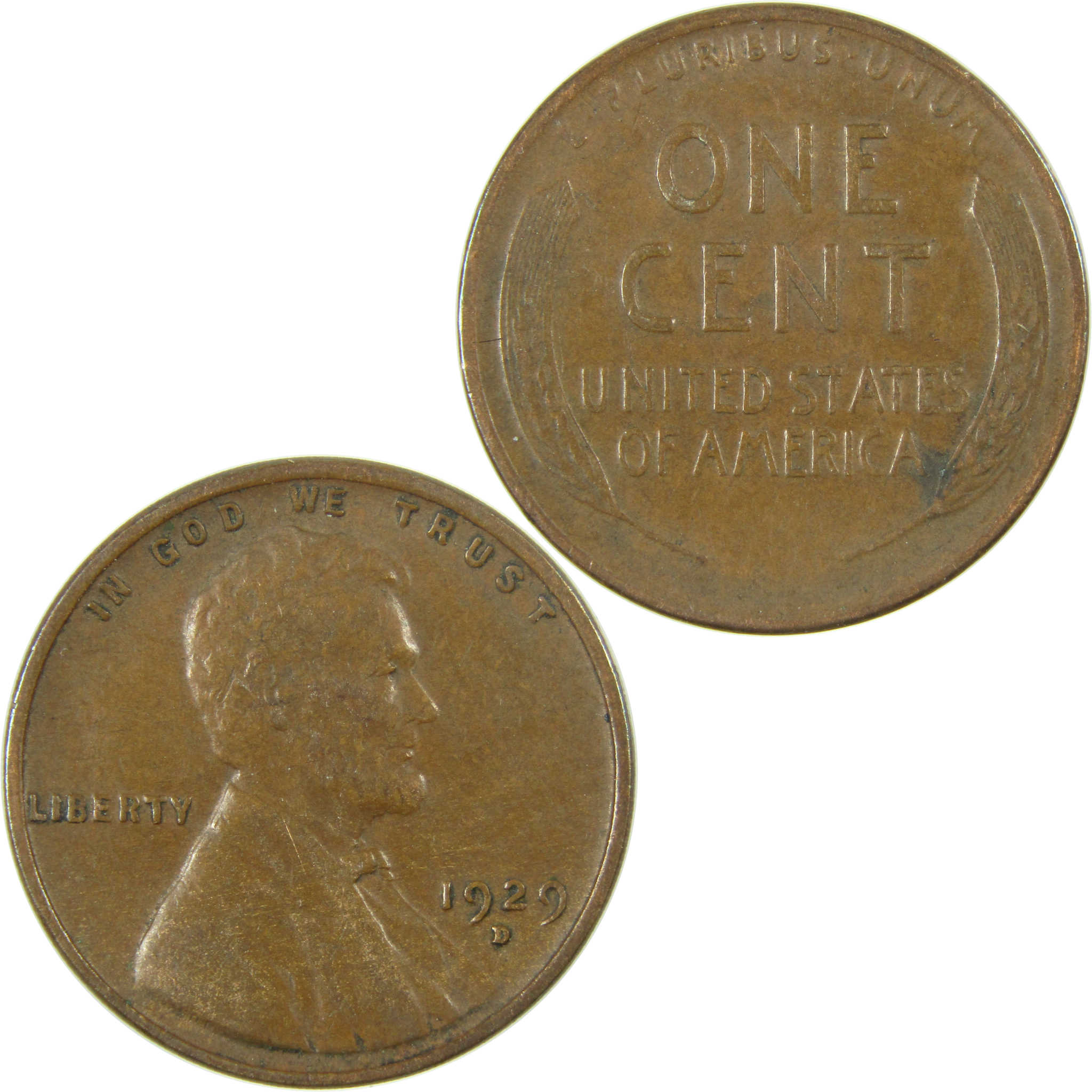1929 D Lincoln Wheat Cent VF Very Fine Penny 1c Coin SKU:I27272