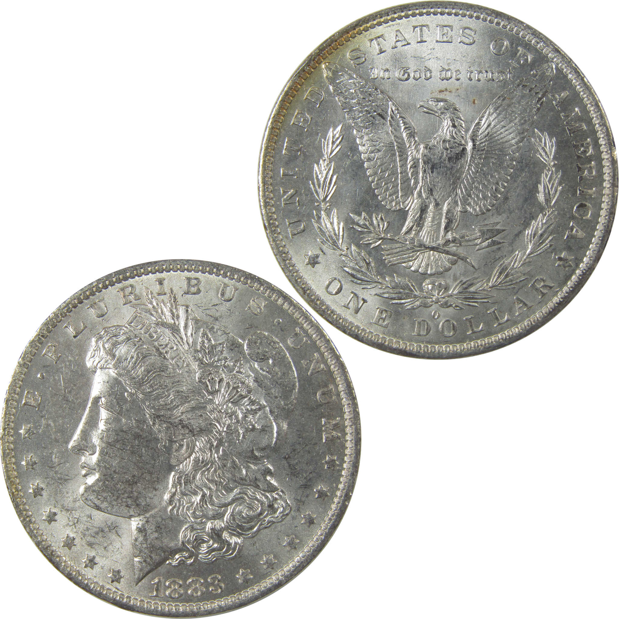 1883 O Morgan Silver Dollar Uncirculated Mint State Toned SKU:I24829