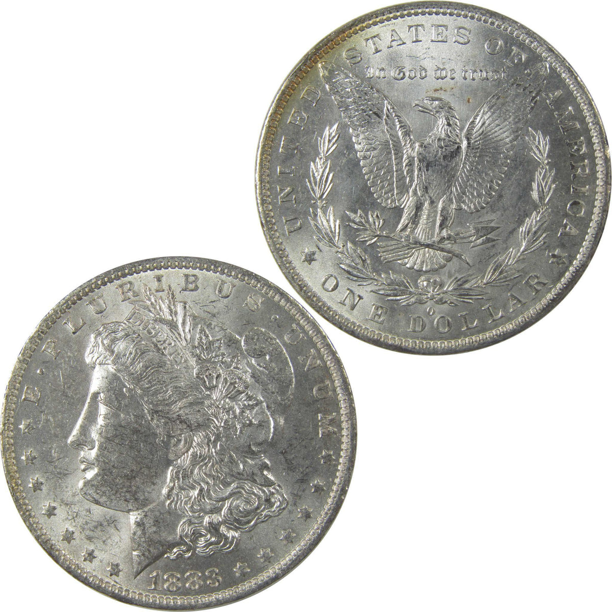 1883 O Morgan Silver Dollar Uncirculated Mint State Toned SKU:I24829