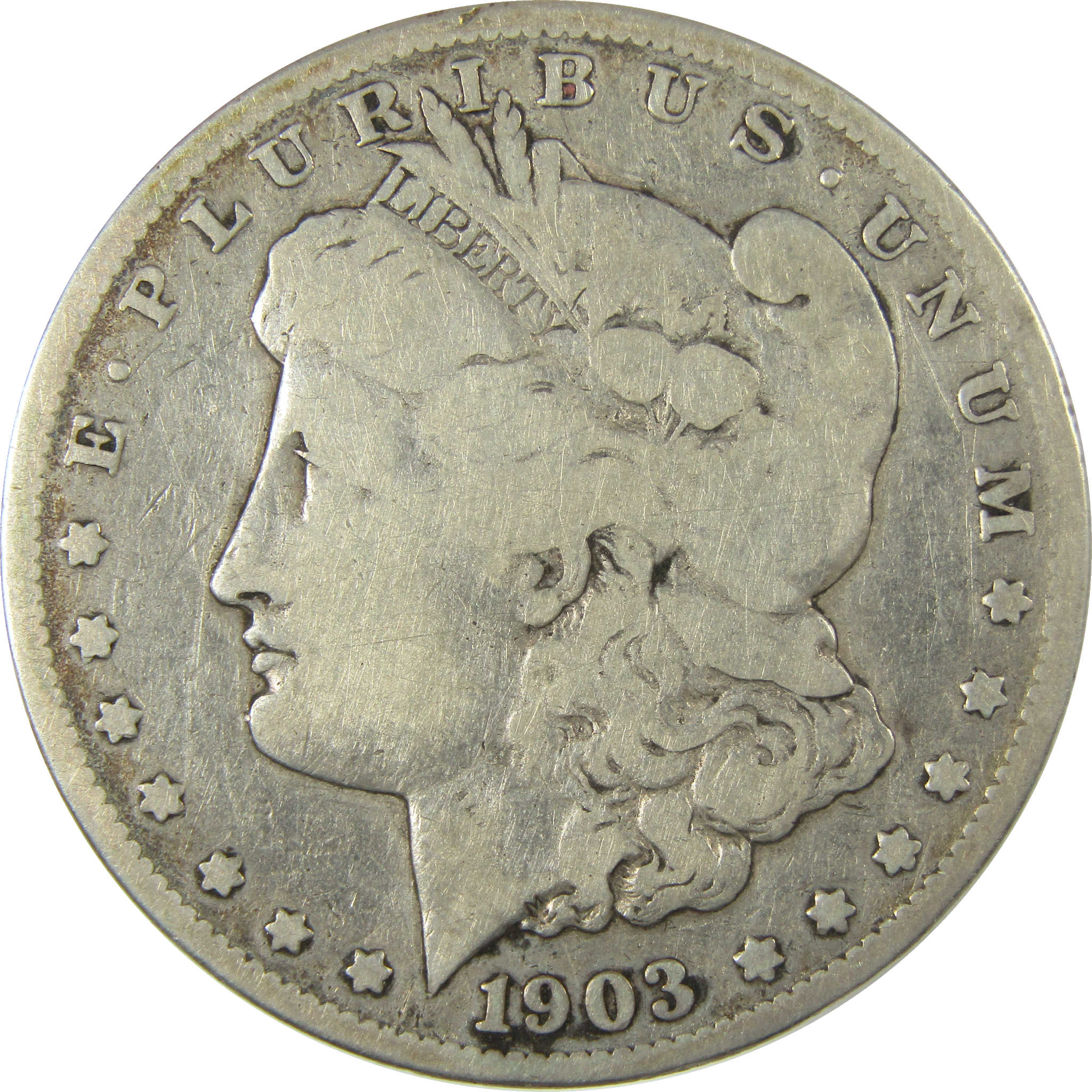 1903 S Morgan Silver Dollar VG Very Good Details $1 Coin SKU:I28095 - Morgan coin - Morgan silver dollar - Morgan silver dollar for sale - Profile Coins & Collectibles