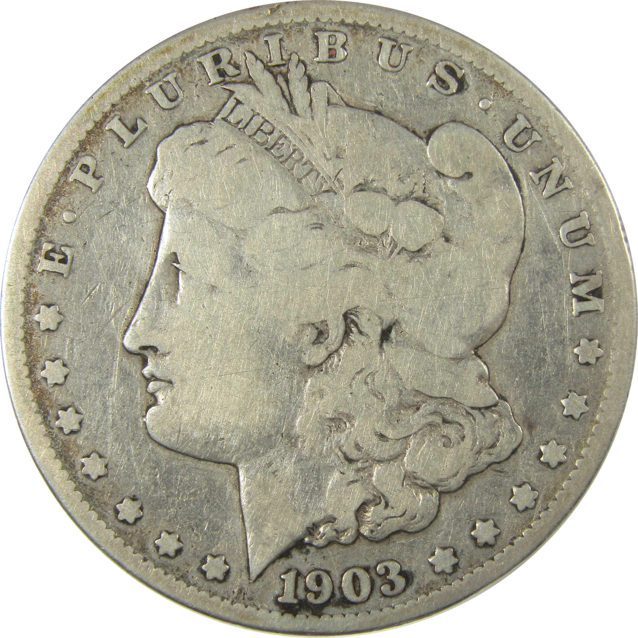 1903 S Morgan Silver Dollar VG Very Good Details $1 Coin SKU:I28095 - Morgan coin - Morgan silver dollar - Morgan silver dollar for sale - Profile Coins & Collectibles