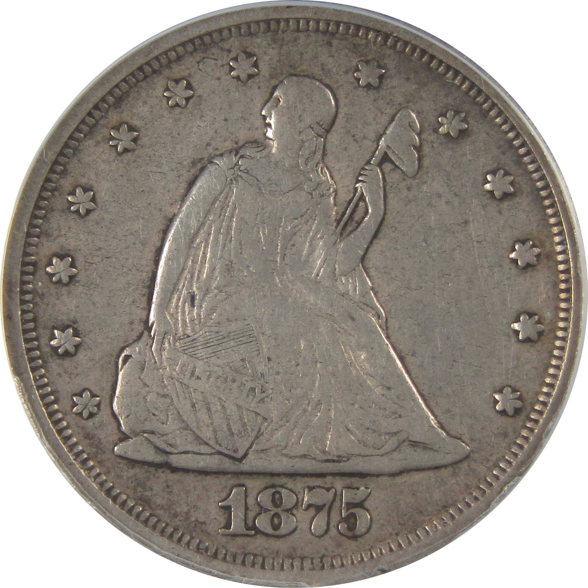 1875 S/S FS-302 Seated Liberty 20C VF 30 ANACS Silver SKU:CP140