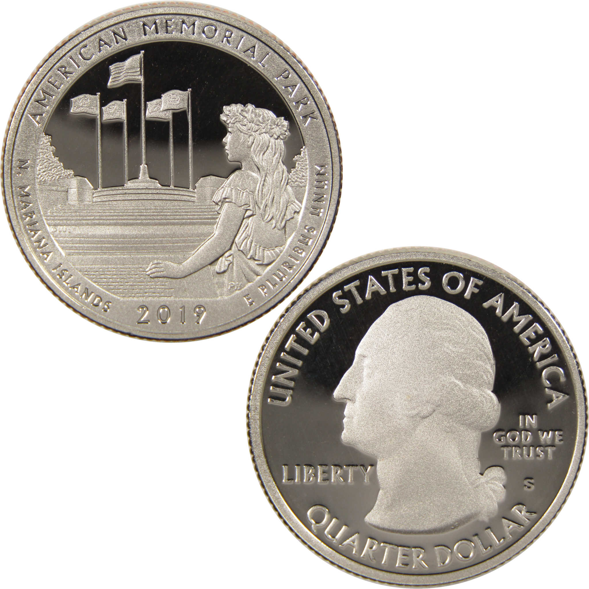2019 S American Memorial Park National Park Quarter Choice Proof Clad