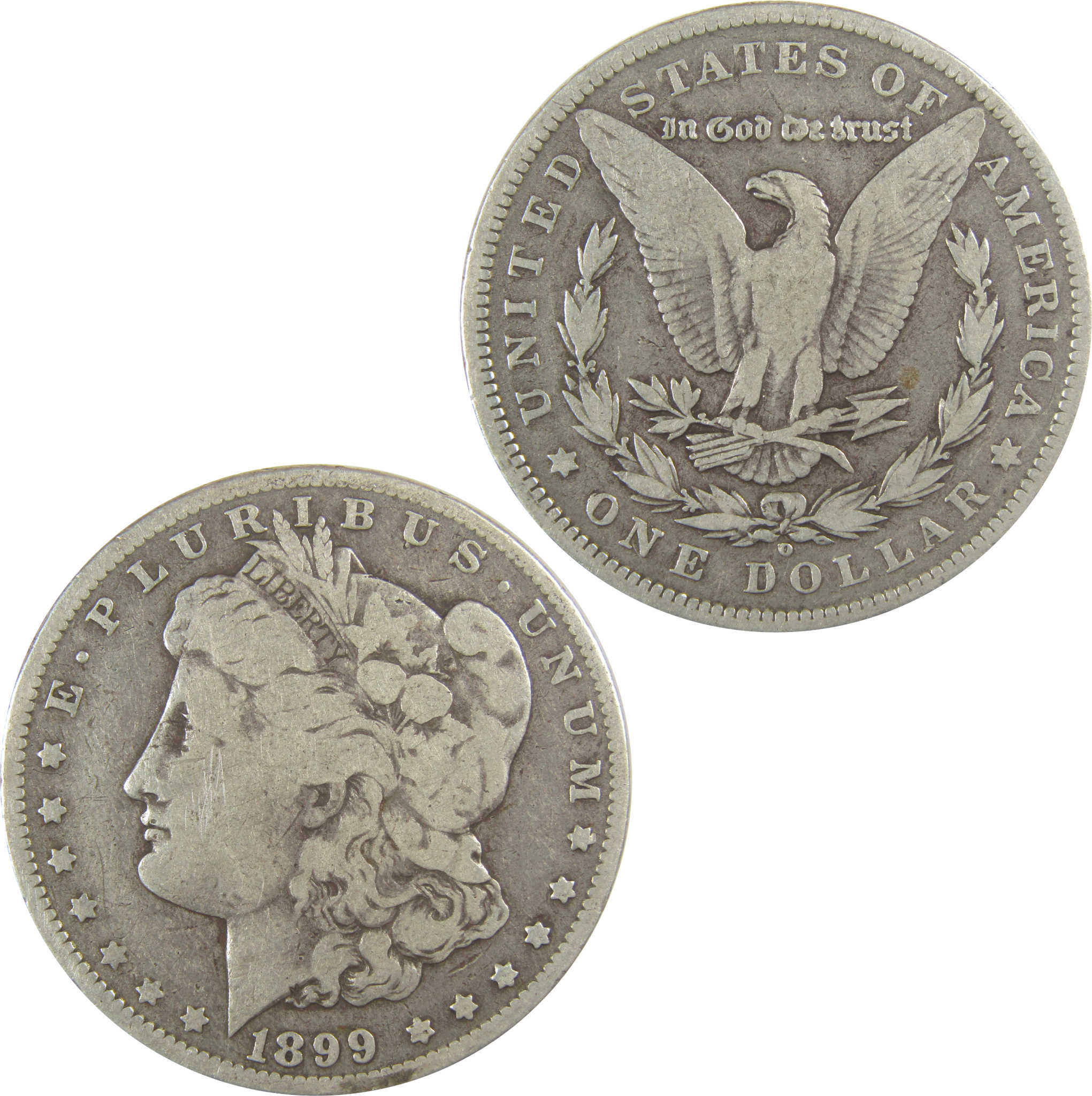 1899 O Micro O Morgan Dollar VG Very Good Silver $1 Coin SKU:I19686 - Morgan coin - Morgan silver dollar - Morgan silver dollar for sale - Profile Coins & Collectibles