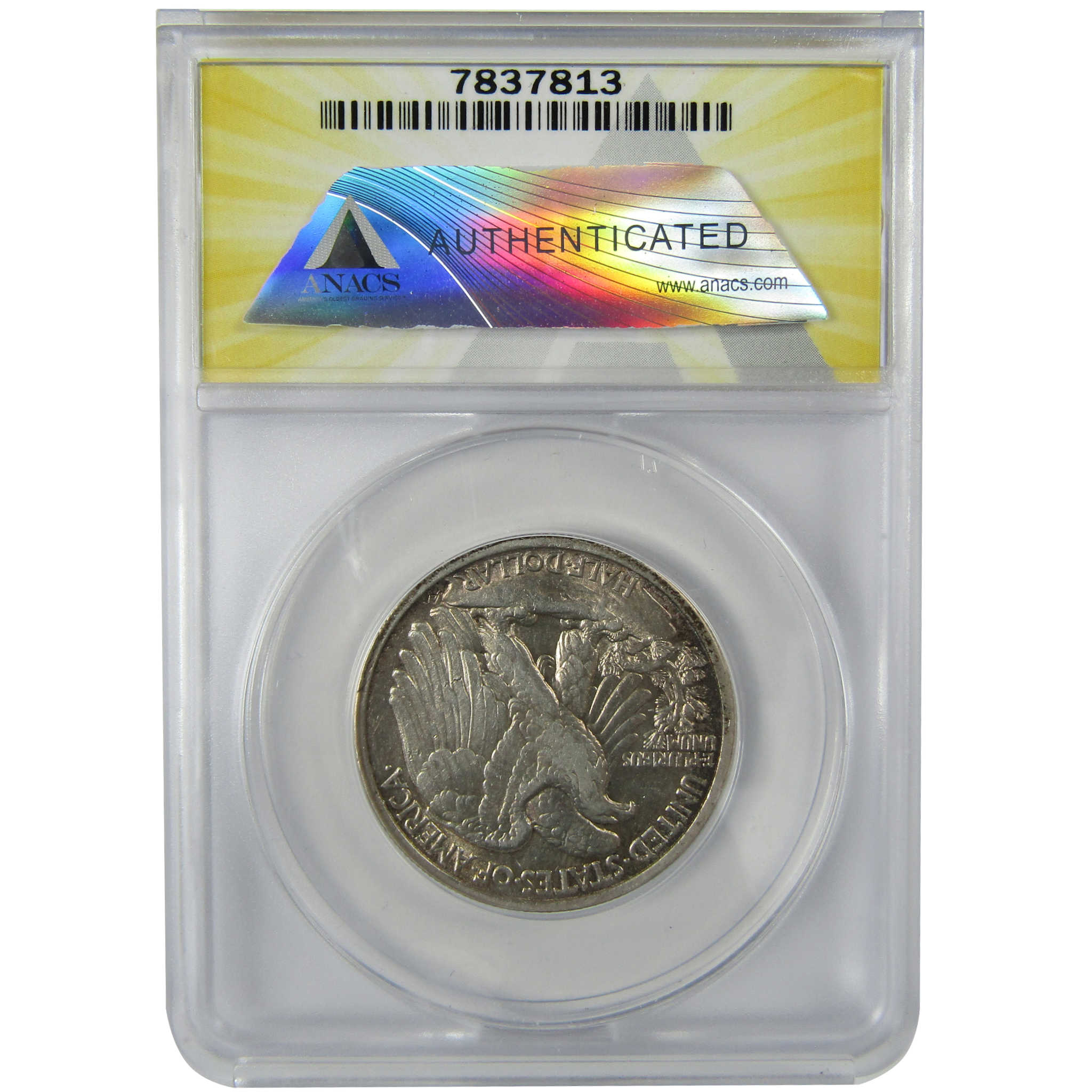 1916 Liberty Walking Silver Half Dollar EF 45 ANACS 50c Coin SKU:CP579