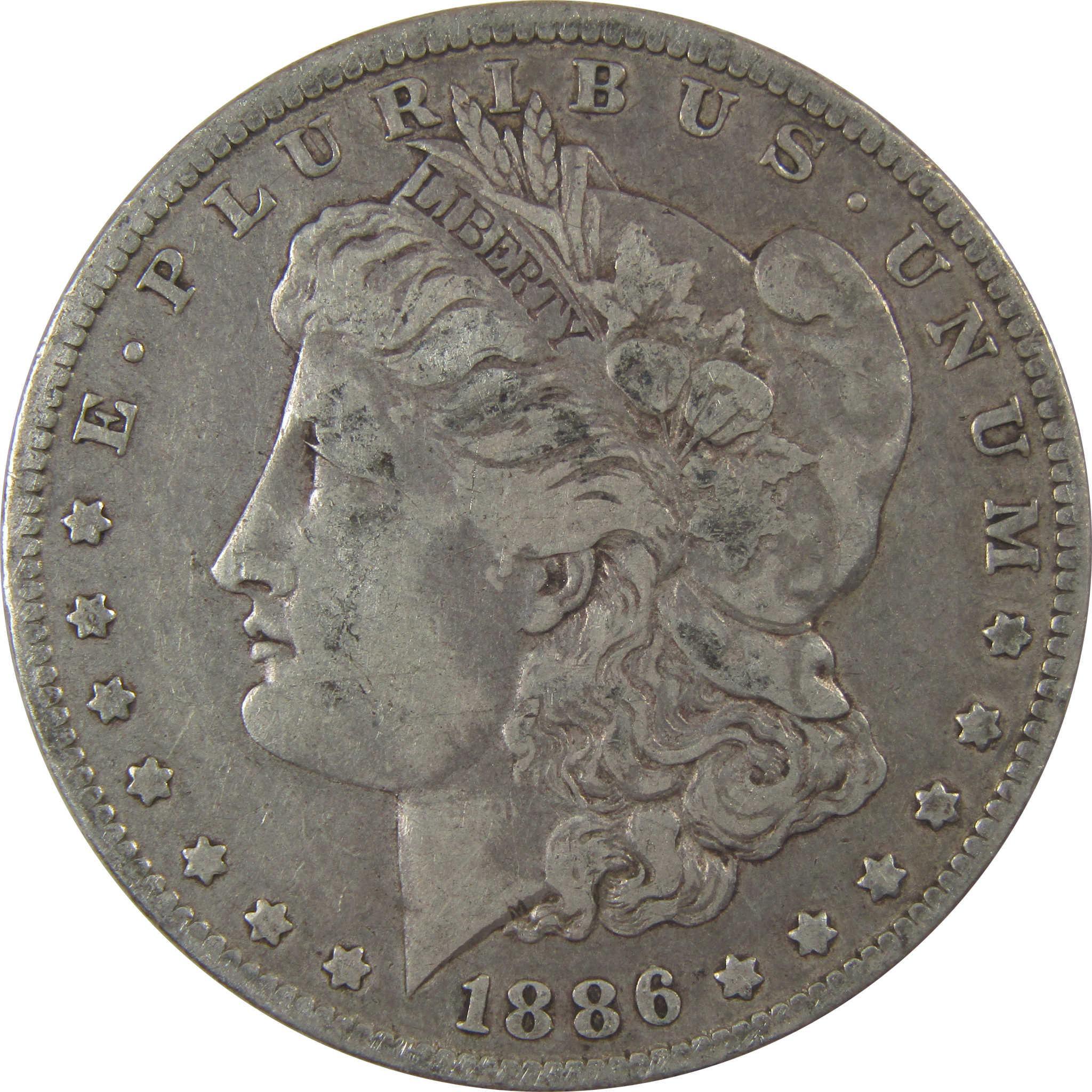 1886 O Morgan Silver Dollar F Fine $1 Coin Collectible SKU:I24052 - Morgan coin - Morgan silver dollar - Morgan silver dollar for sale - Profile Coins & Collectibles