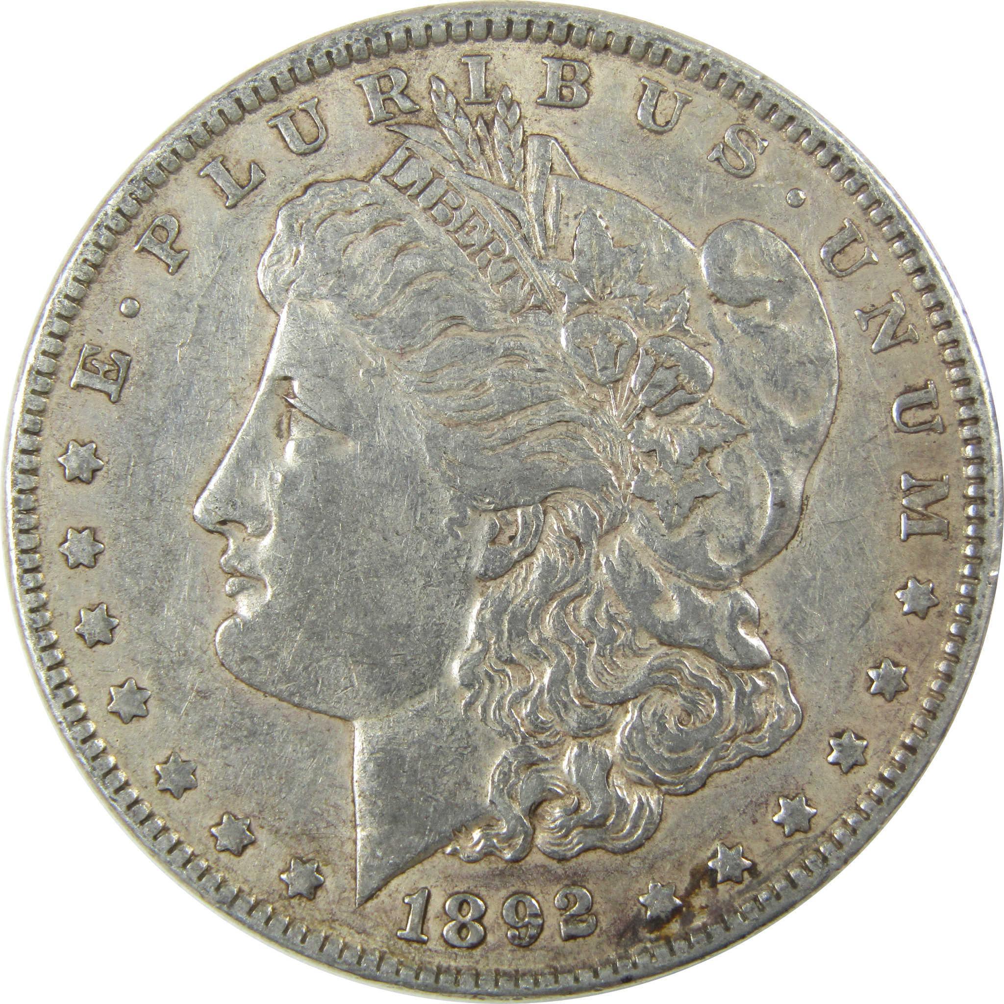 1892 Morgan Silver Dollar XF EF Extremely Fine Details SKU:I24737 - Morgan coin - Morgan silver dollar - Morgan silver dollar for sale - Profile Coins & Collectibles