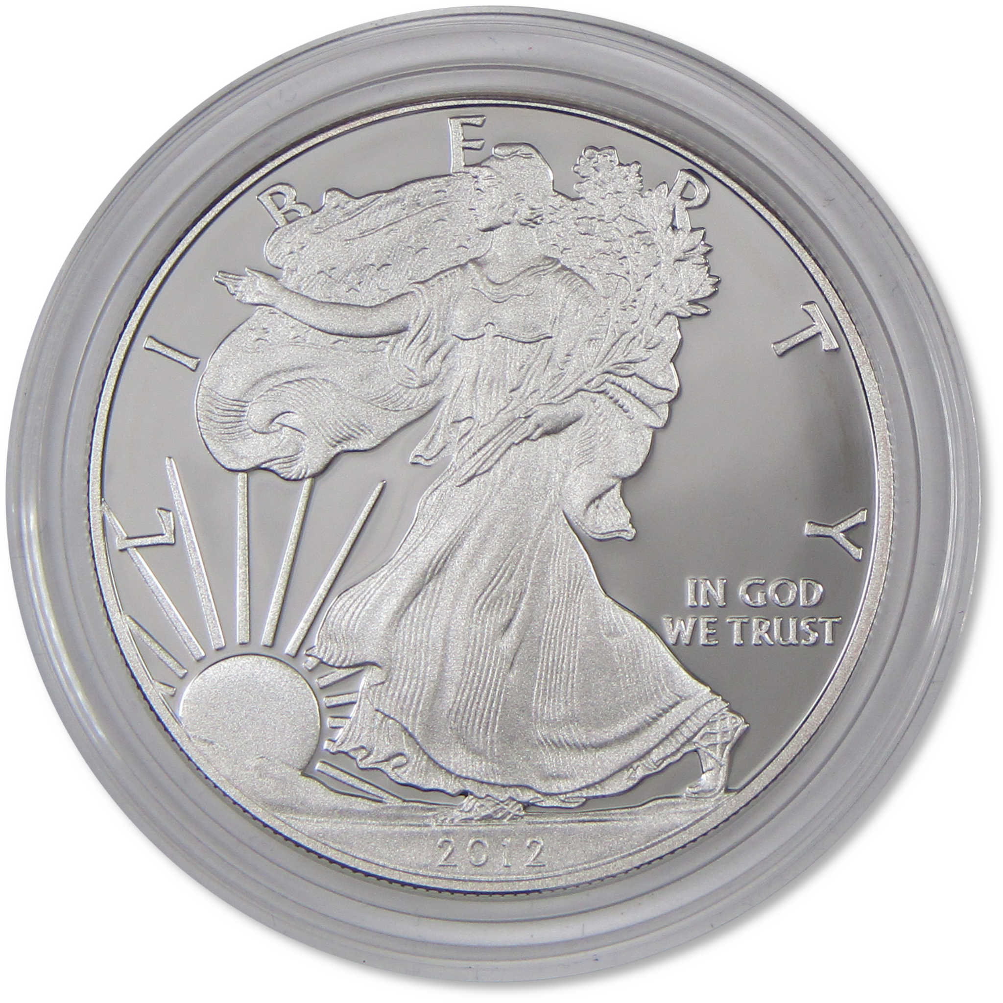 2012 W American Silver Eagle Choice Proof Bullion $1 Coin OGP COA