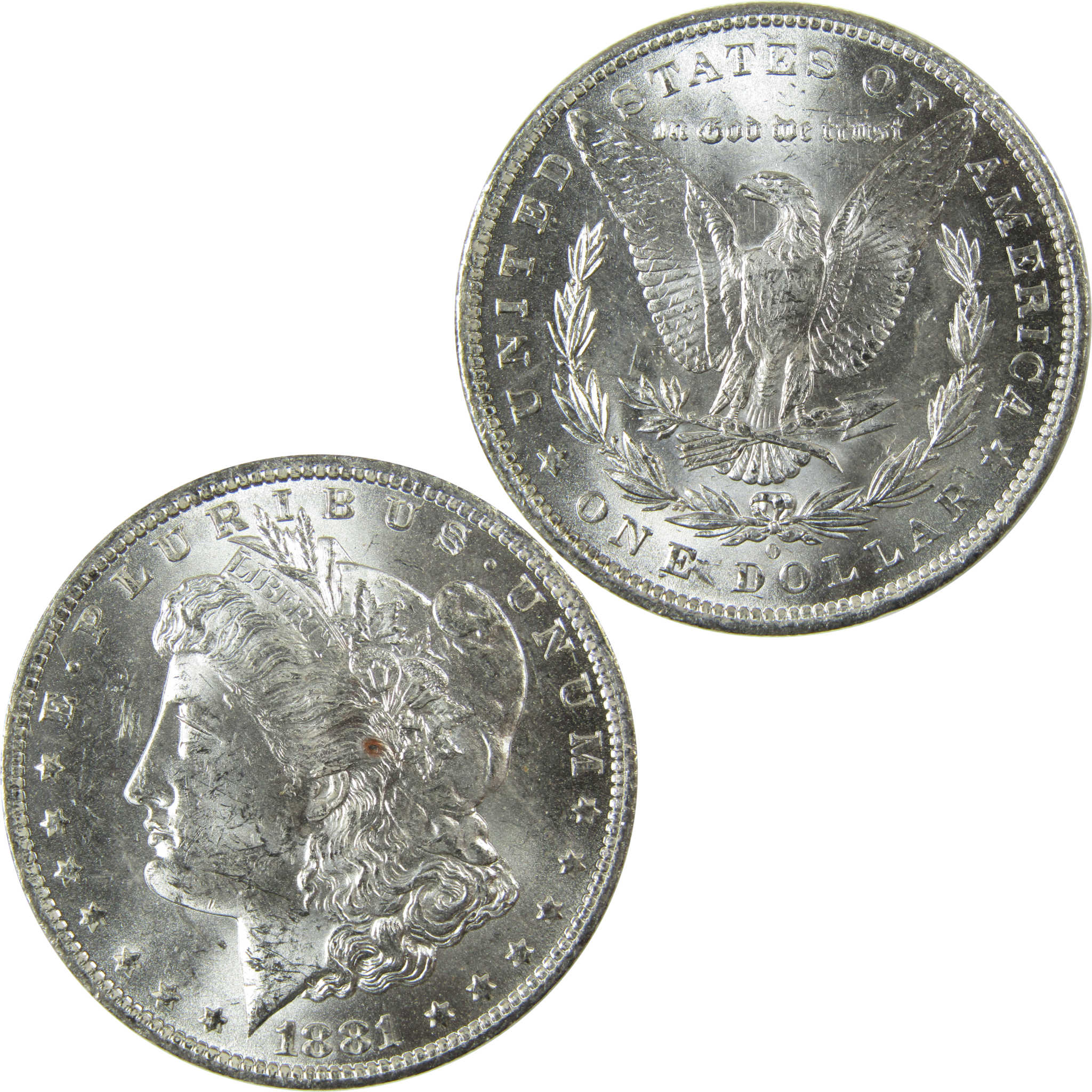 1881 O Morgan Silver Dollar Uncirculated Mint State $1 Coin SKU:I27681