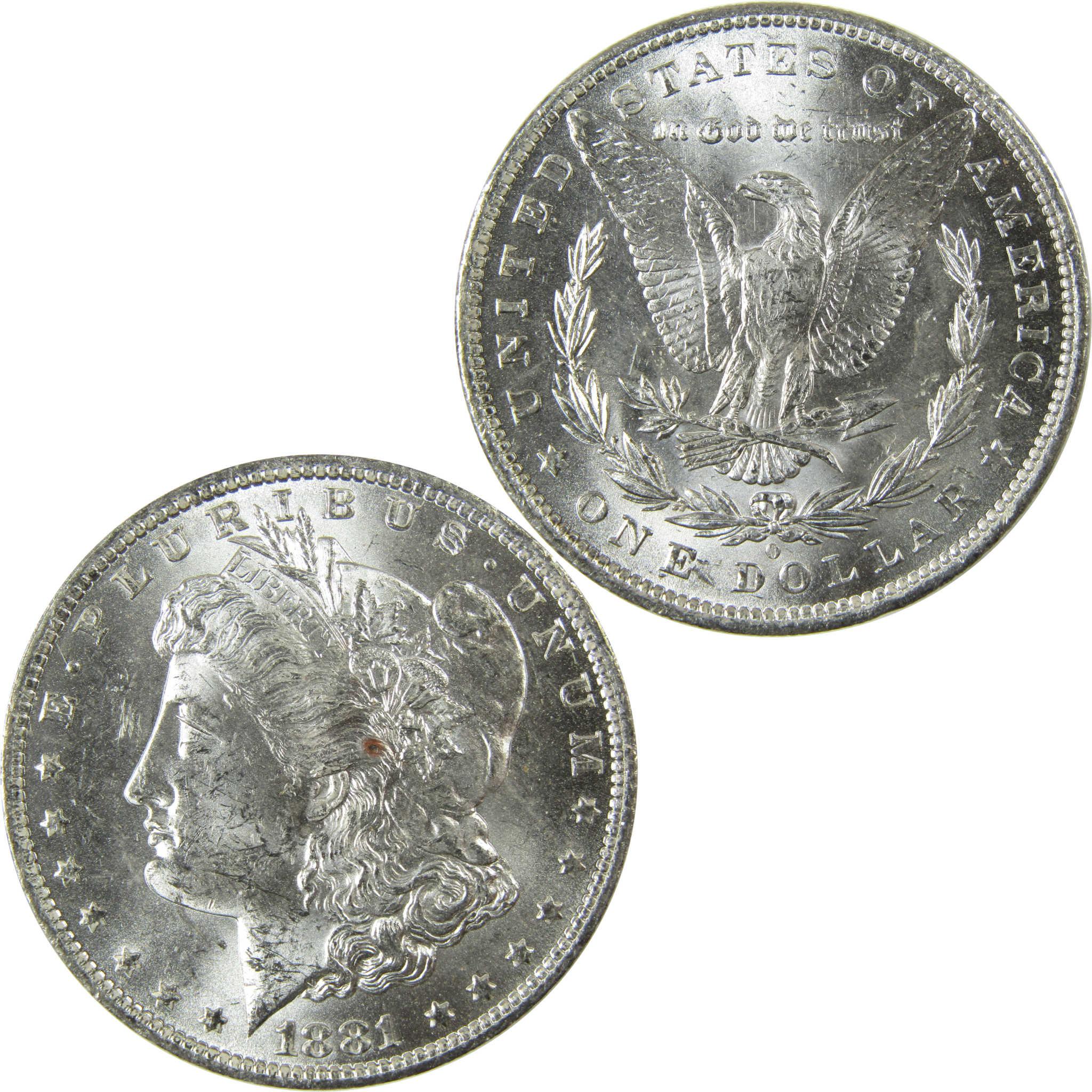 1881 O Morgan Silver Dollar Uncirculated Mint State $1 Coin SKU:I27681 - Morgan coin - Morgan silver dollar - Morgan silver dollar for sale - Profile Coins & Collectibles