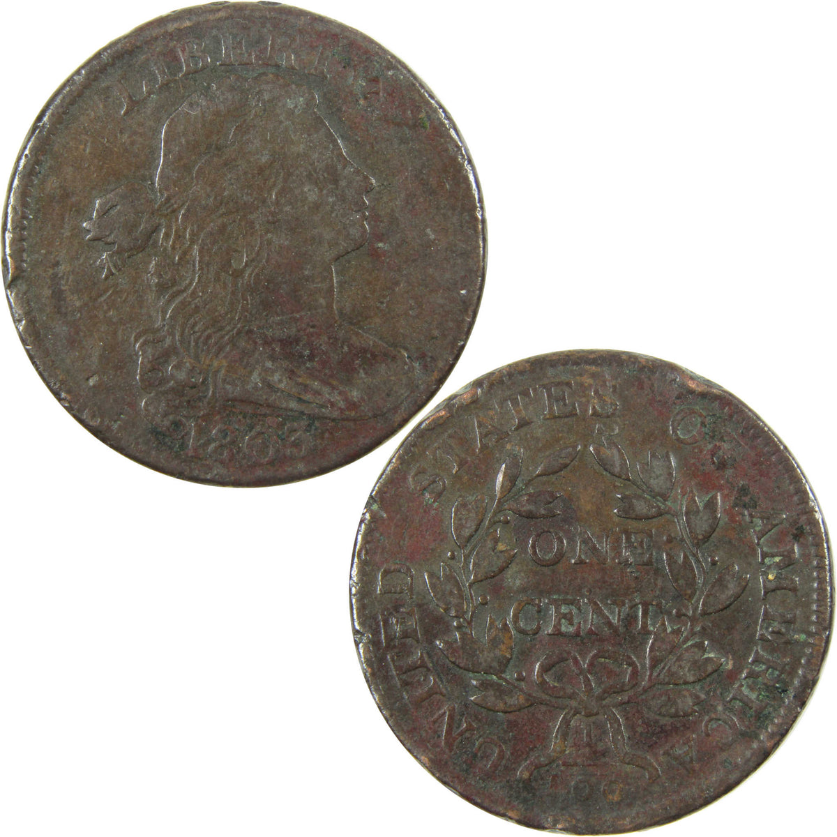 1803 Sm Date Sm Fraction Draped Bust Large 1c F Details SKU:CP1749