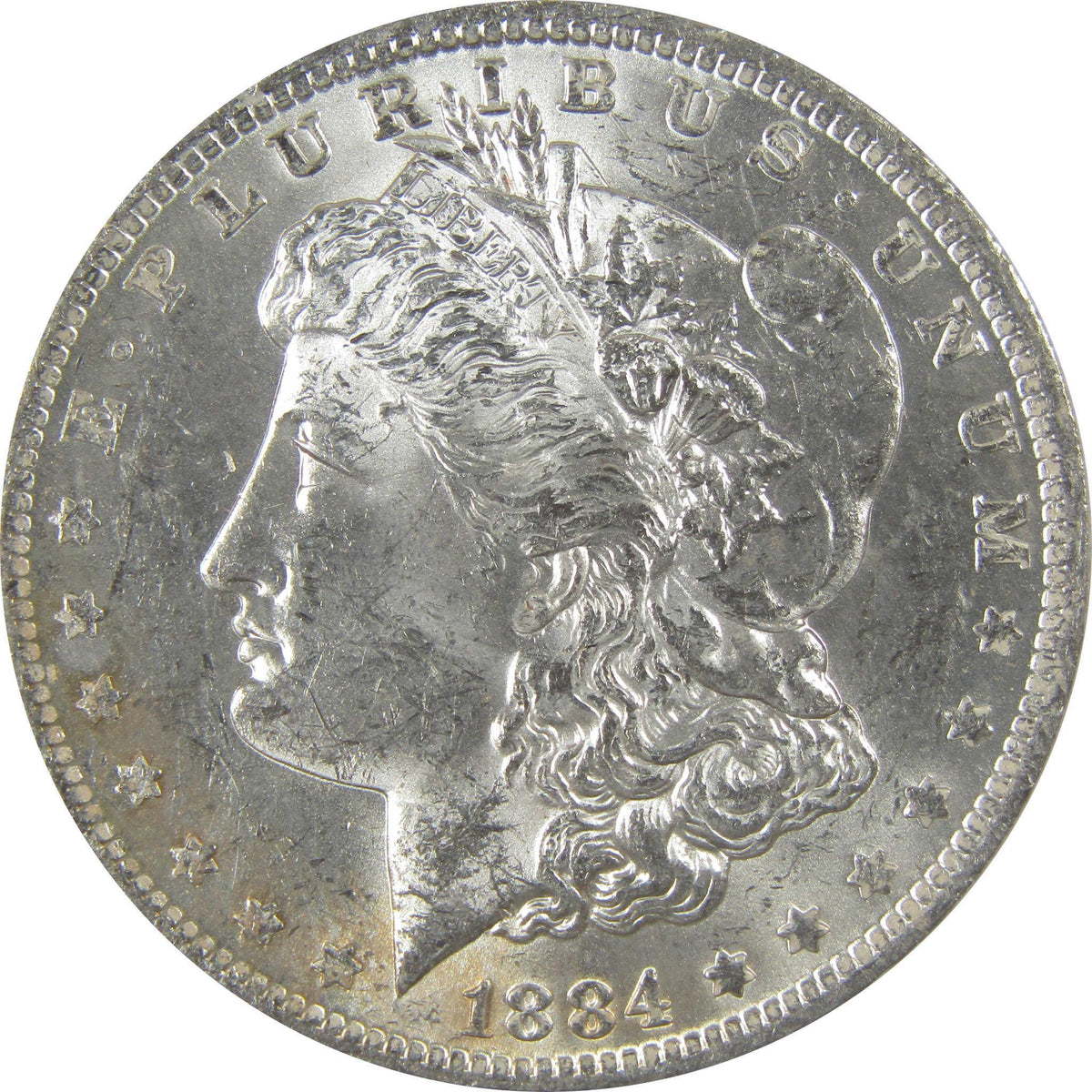 1884 O Morgan Silver Dollar BU Choice Uncirculated Toned SKU:I24176