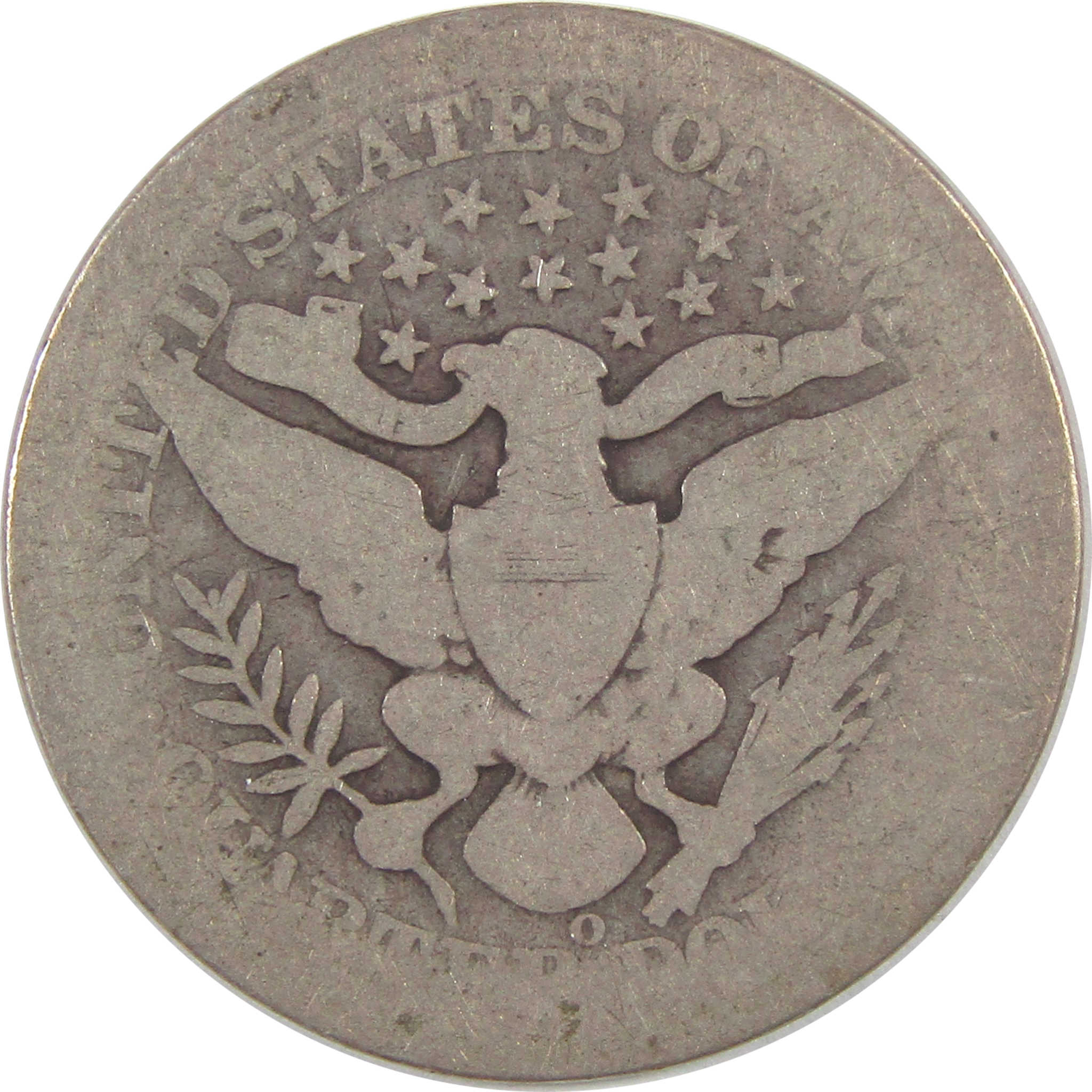 1897 O Barber Quarter AG About Good Silver 25c Coin SKU:I18129