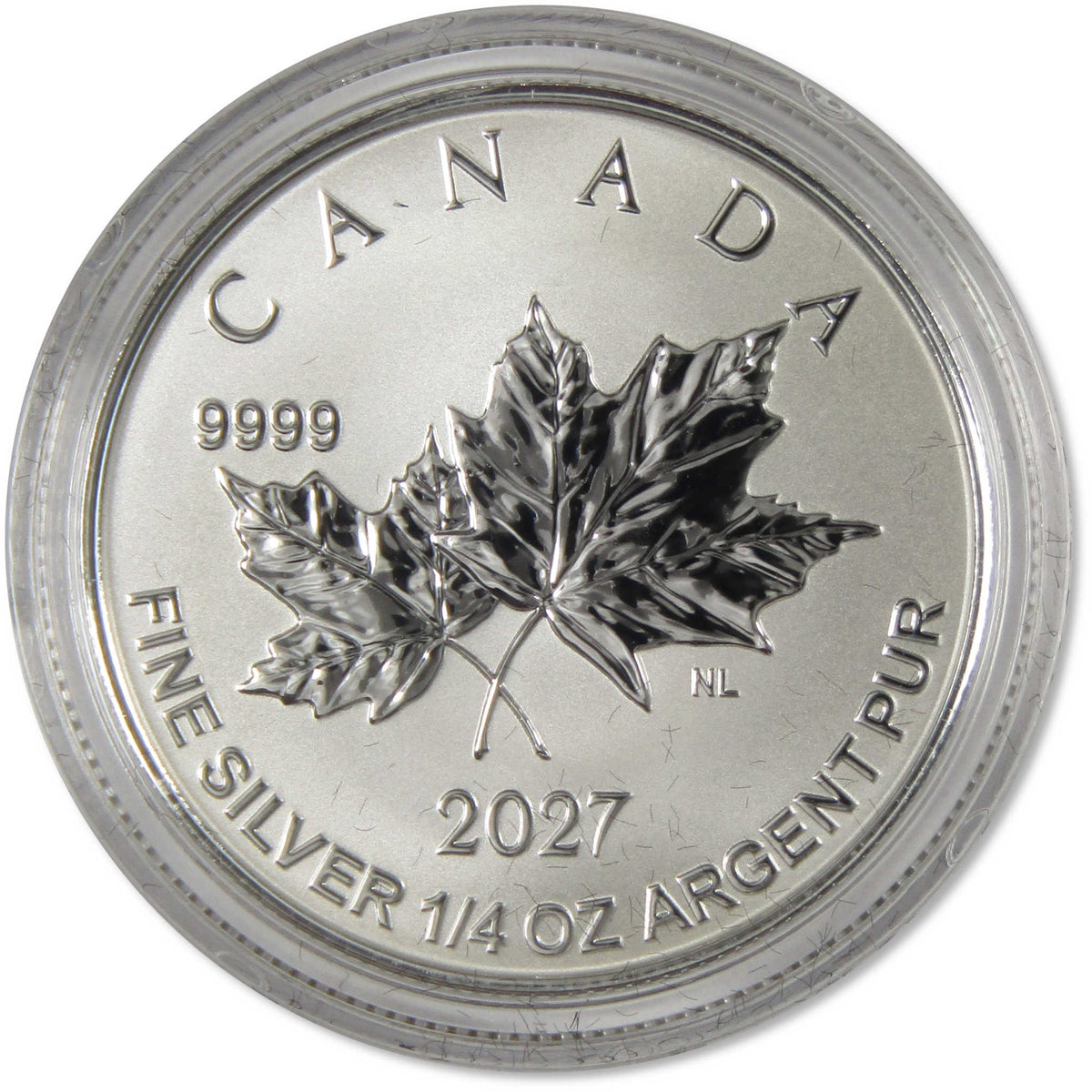 2027 Canada Silver Maple Leaf Fractional Set Autumn Leaves Rev Proof