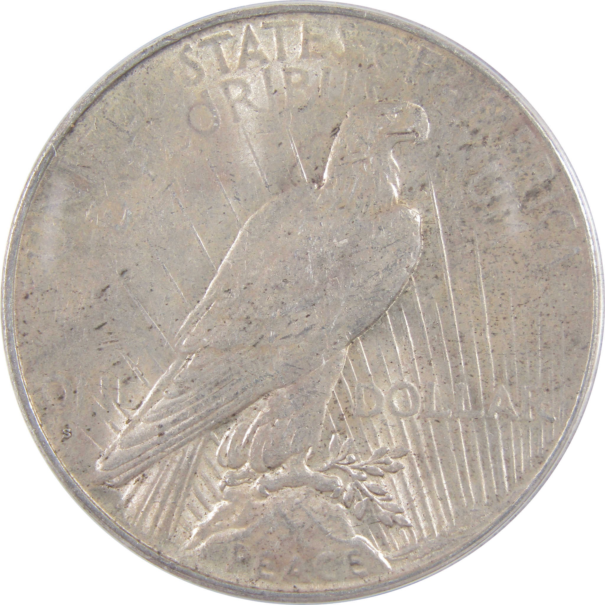 1926 S Peace Dollar AU 50 ANACS Silver $1 Coin SKU:I18605