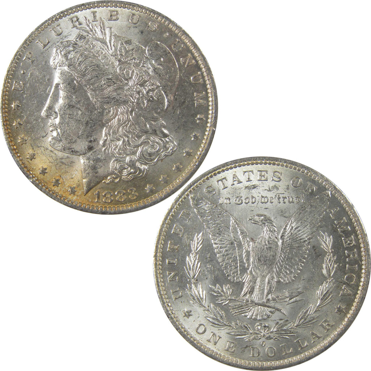 1883 O Morgan Silver Dollar Uncirculated Mint State Toned SKU:I24848