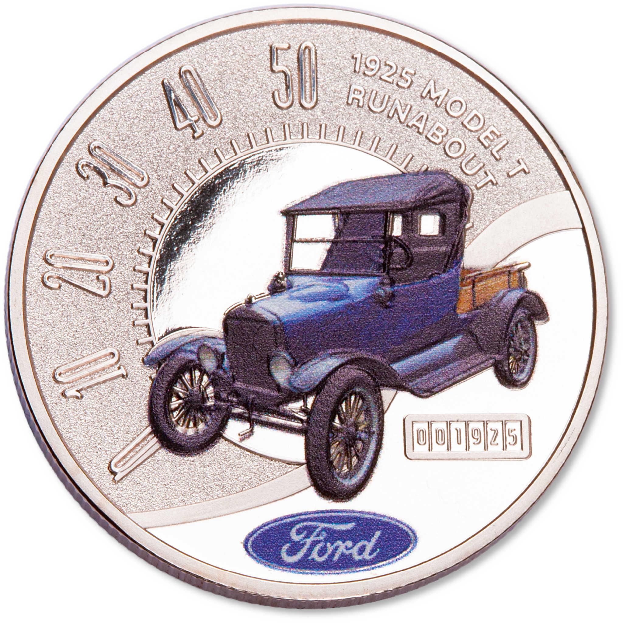 2025 Liberia Ford Truck Series 1925 Runabout Proof-Like $1 Coin